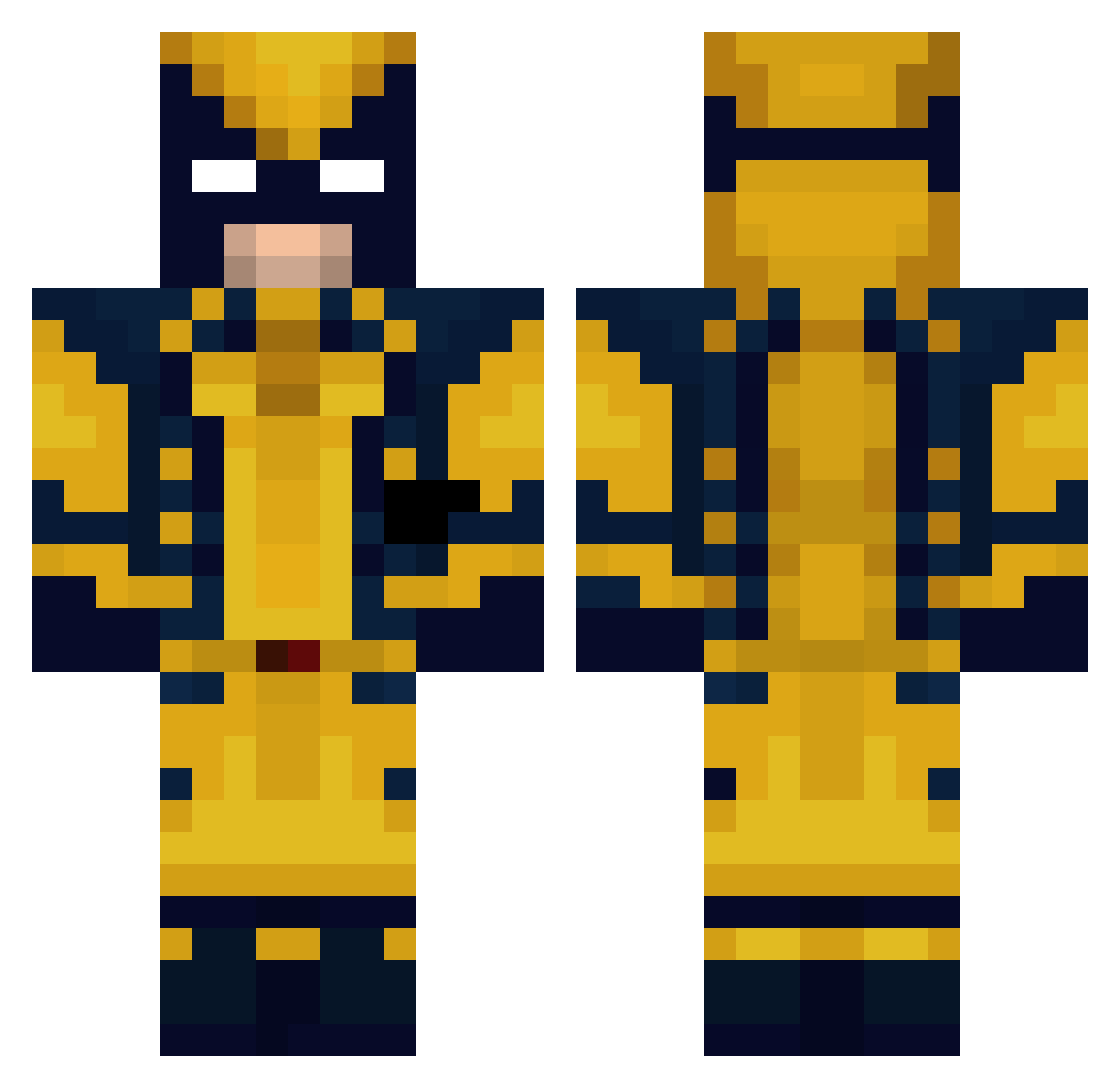 Pancake_Lord_ Minecraft skin, front and back view