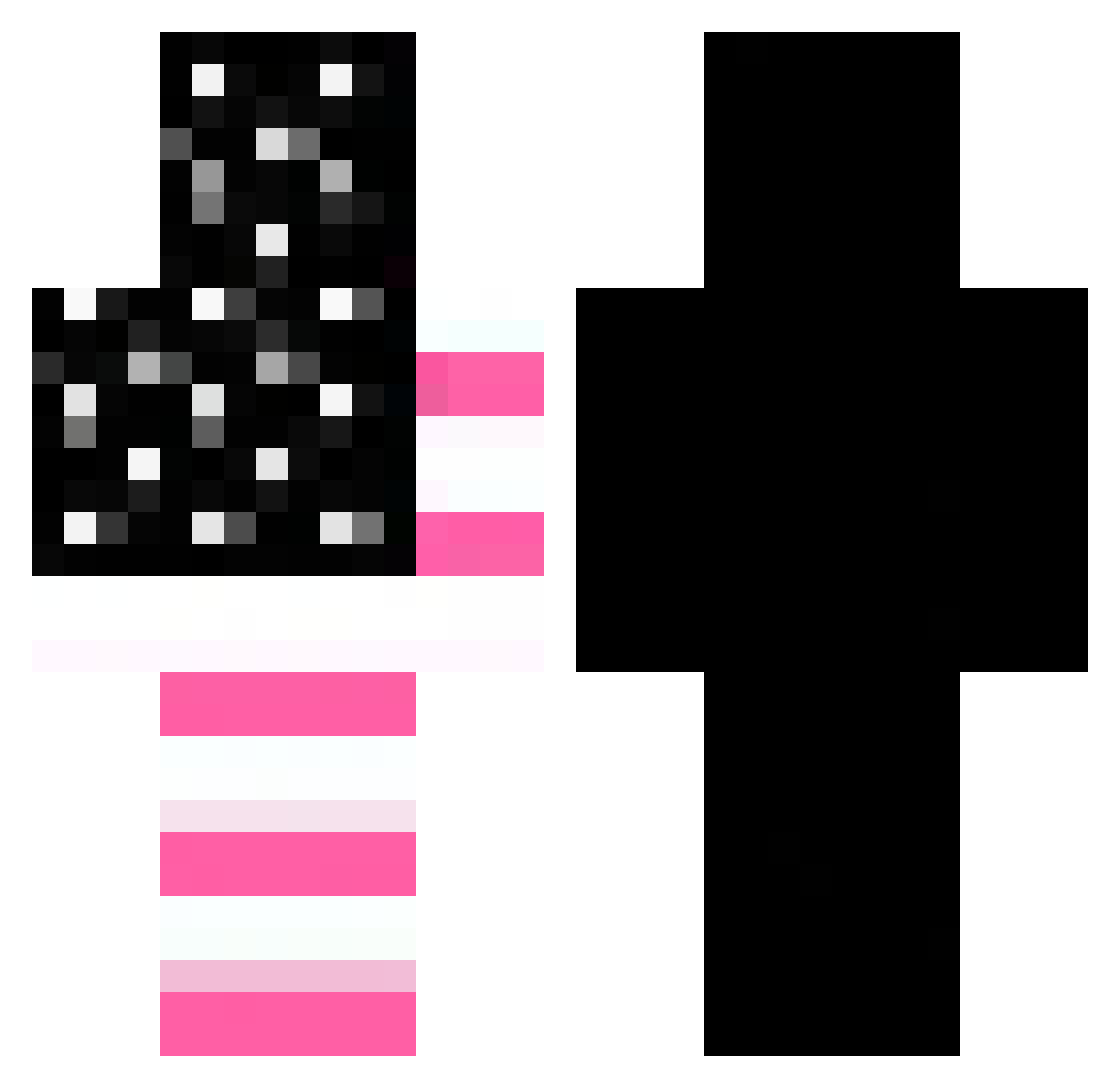 IGotta Minecraft skin, front and back view