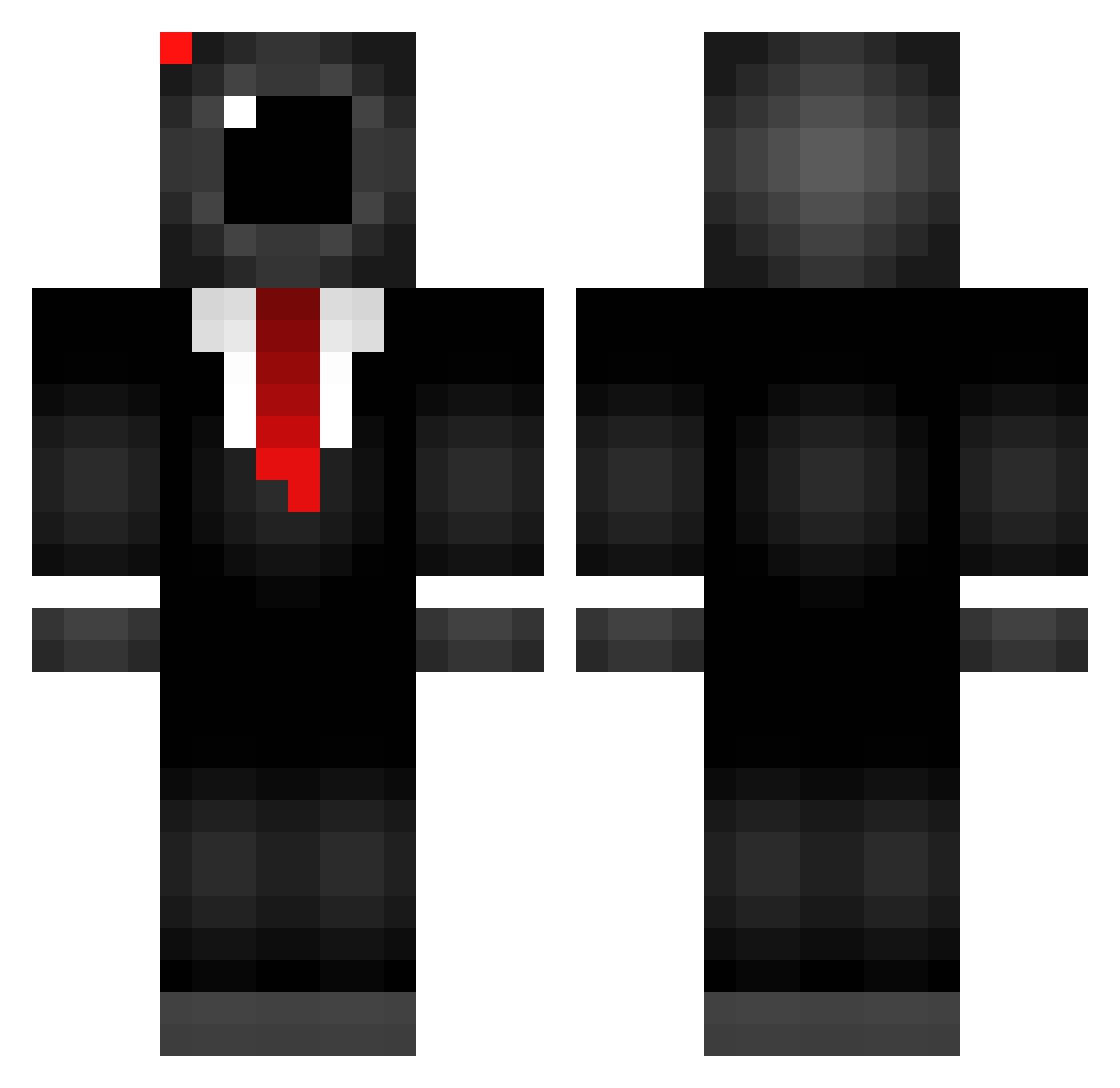 heotay Minecraft skin, front and back view