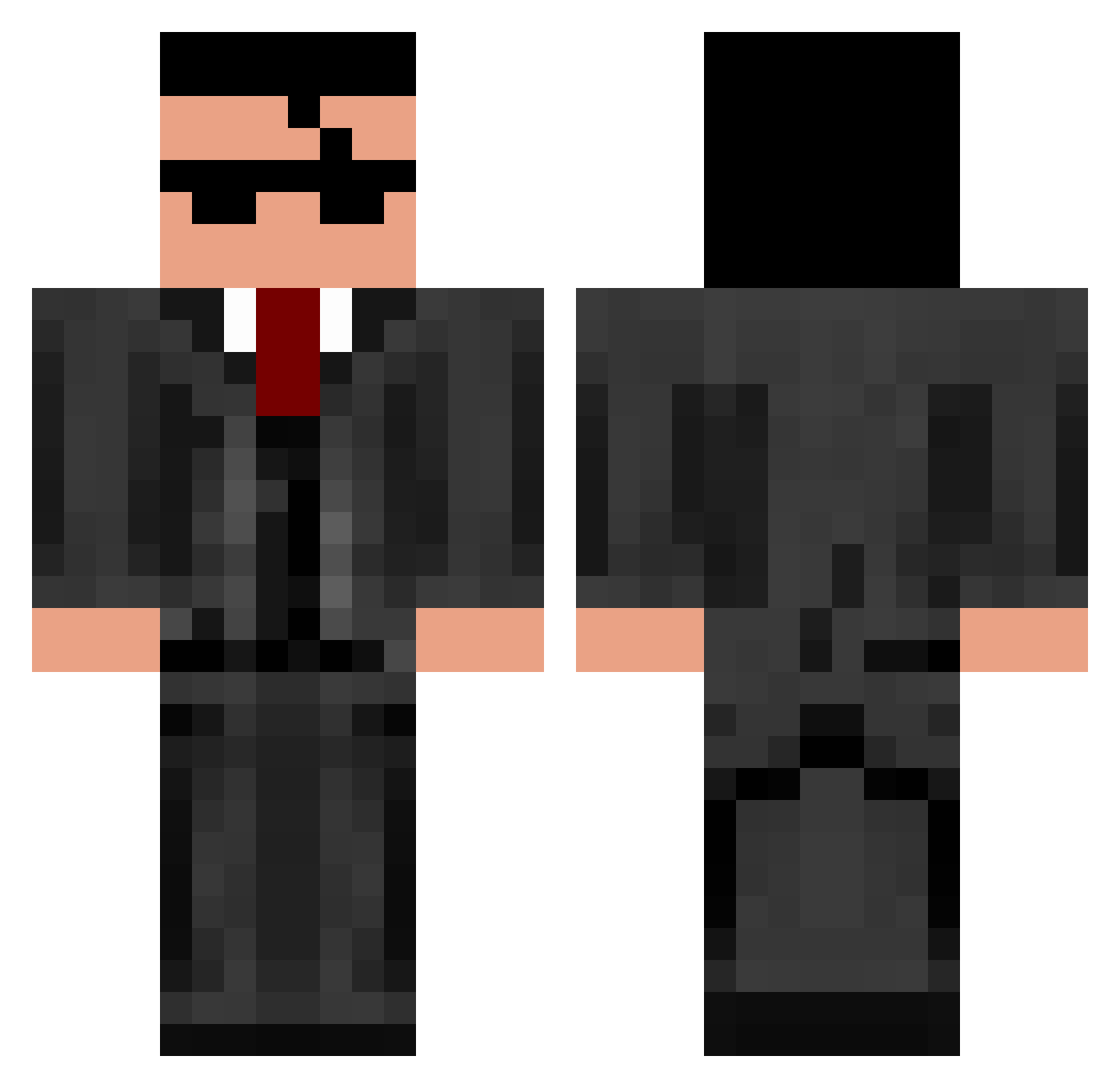 gbowman Minecraft skin, front and back view