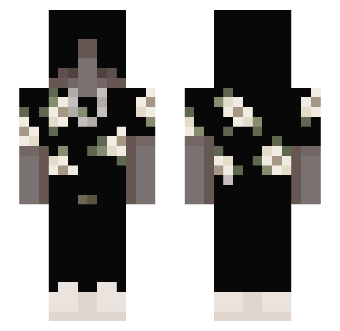 JuanDoblas Minecraft skin, front and back view