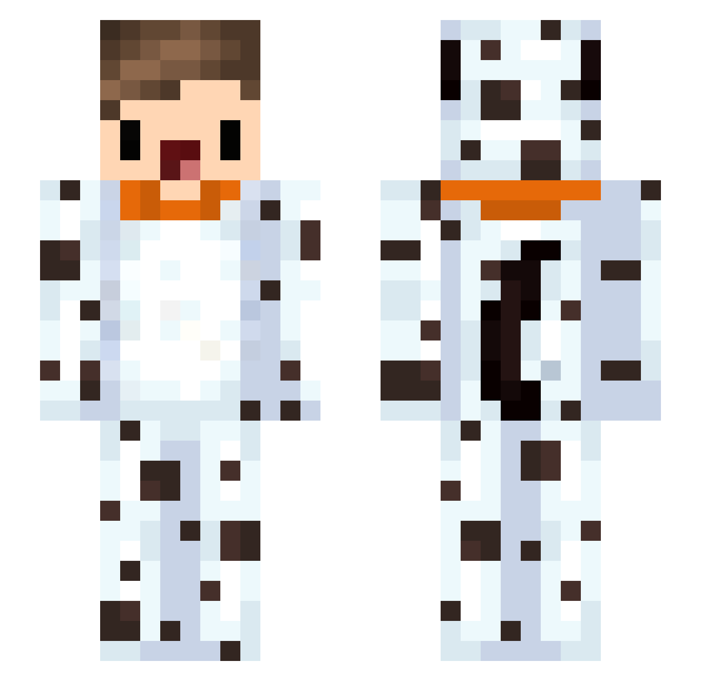 BendicoOG Minecraft skin, front and back view