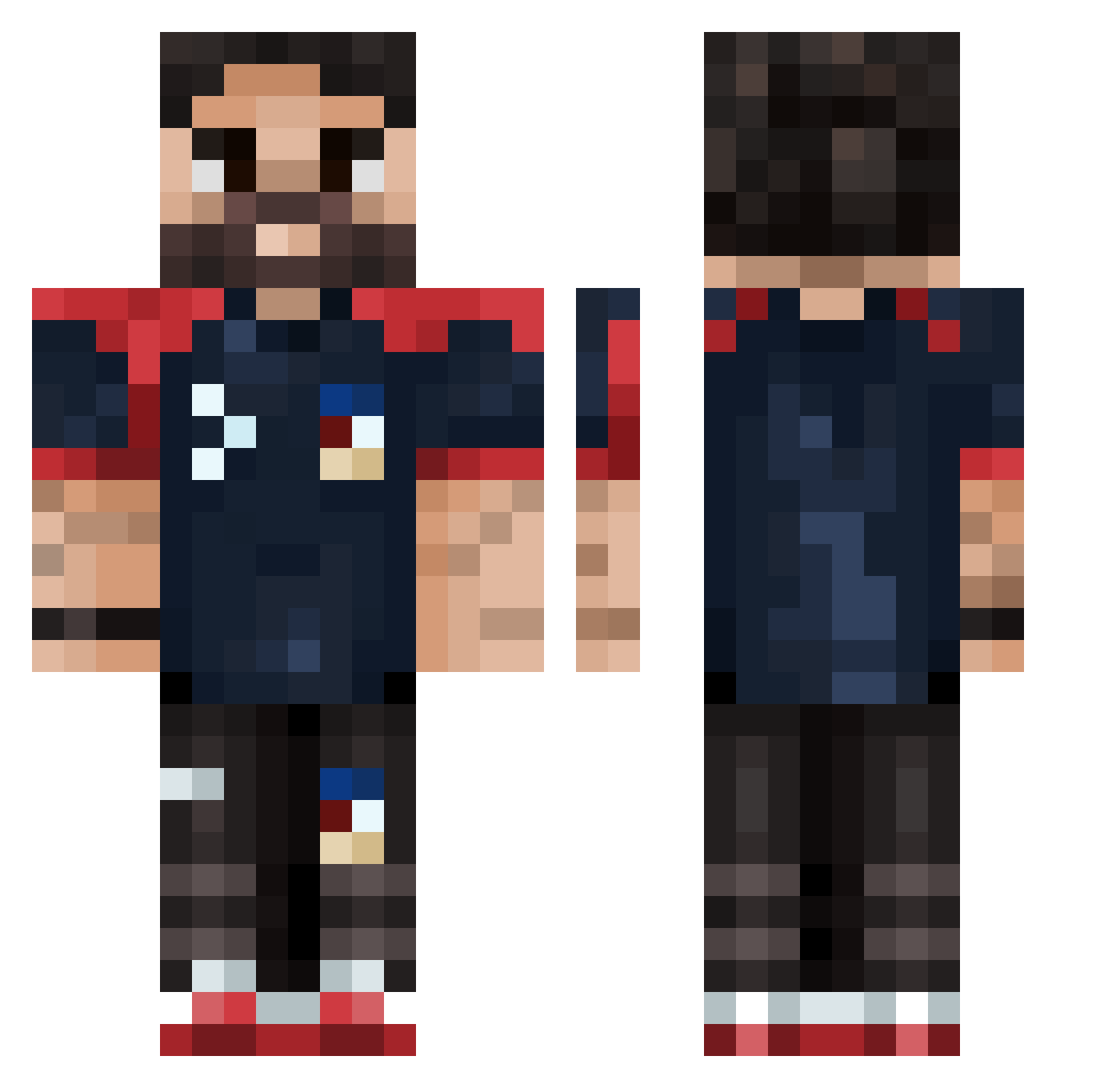 jahmunkey_ Minecraft skin, front and back view