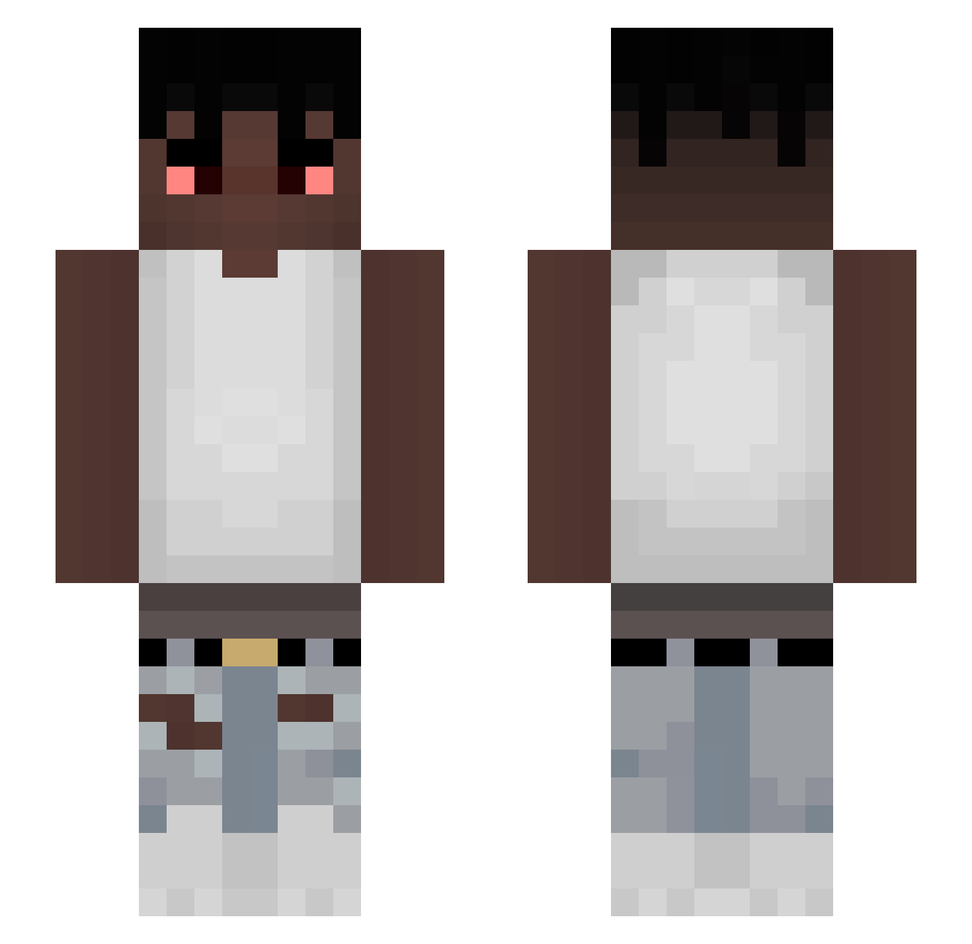 PosypanyMefedron Minecraft skin, front and back view