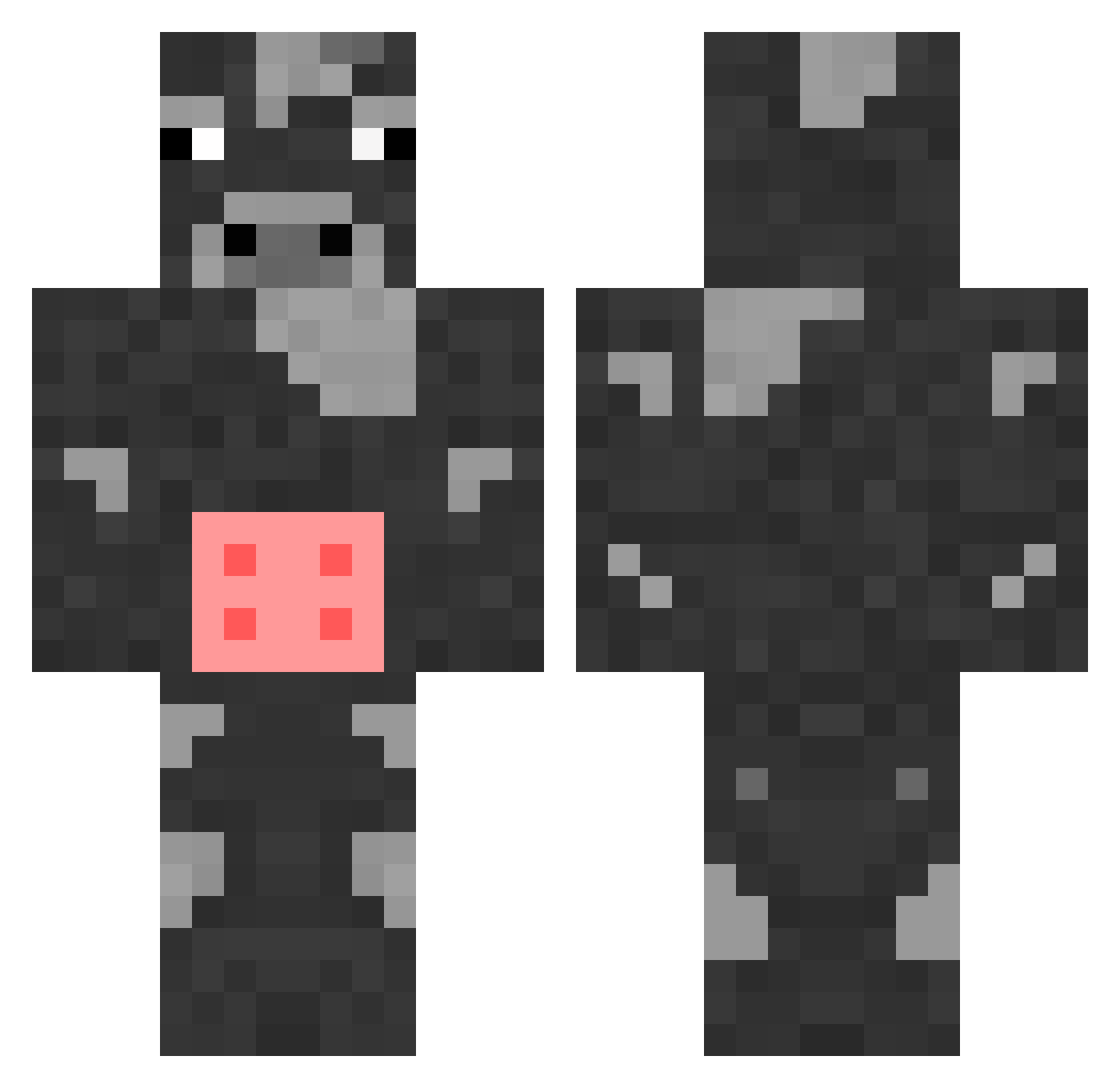 igliDA_don Minecraft skin, front and back view