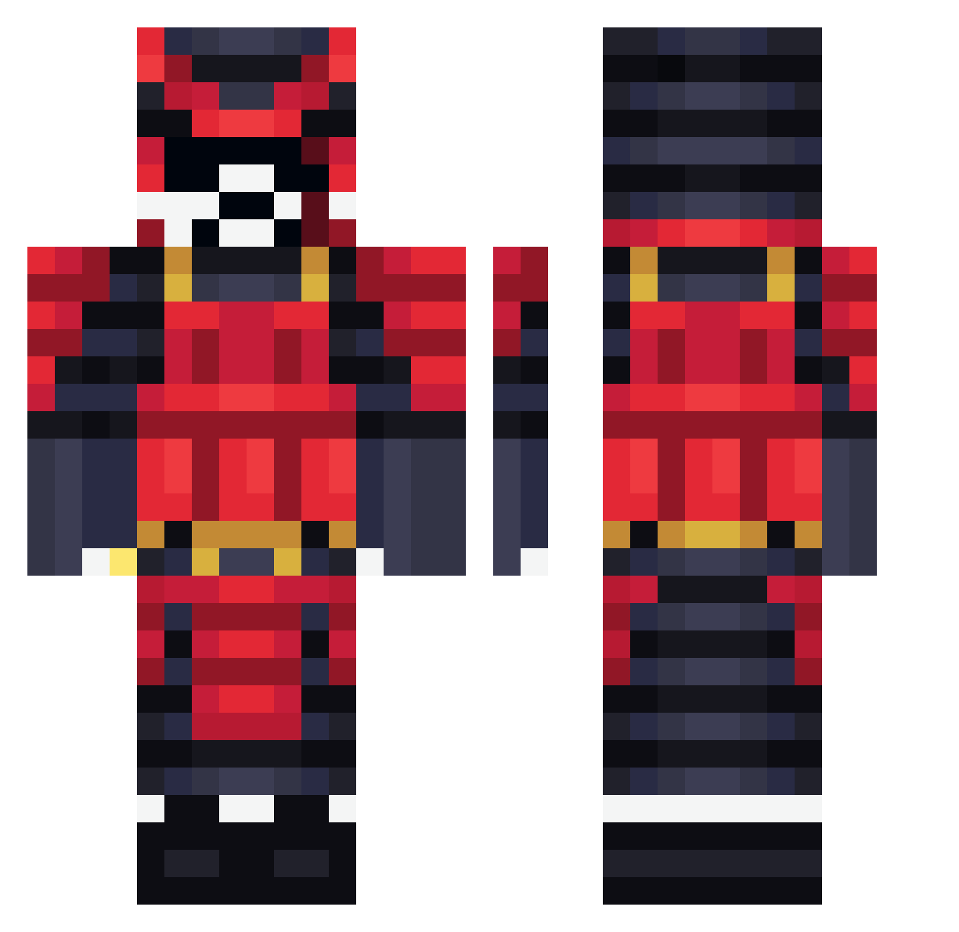 Janiboy_13 Minecraft skin, front and back view