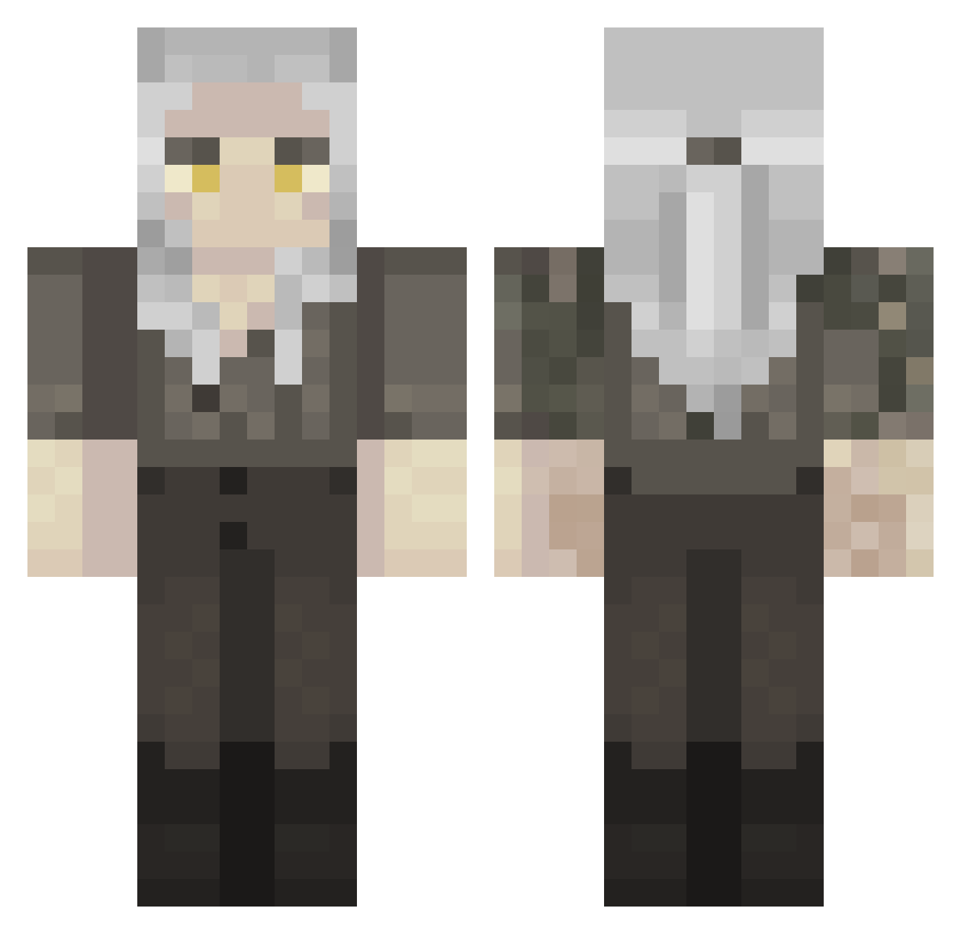 Kaanasutra Minecraft skin, front and back view