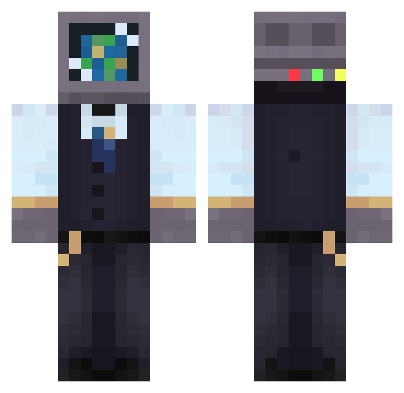 J_Avem_0 Minecraft skin, front and back view