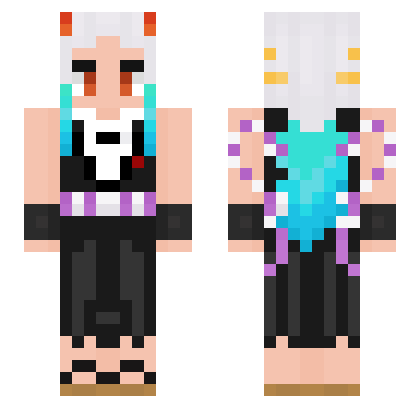 _blessedcloud_ Minecraft skin, front and back view