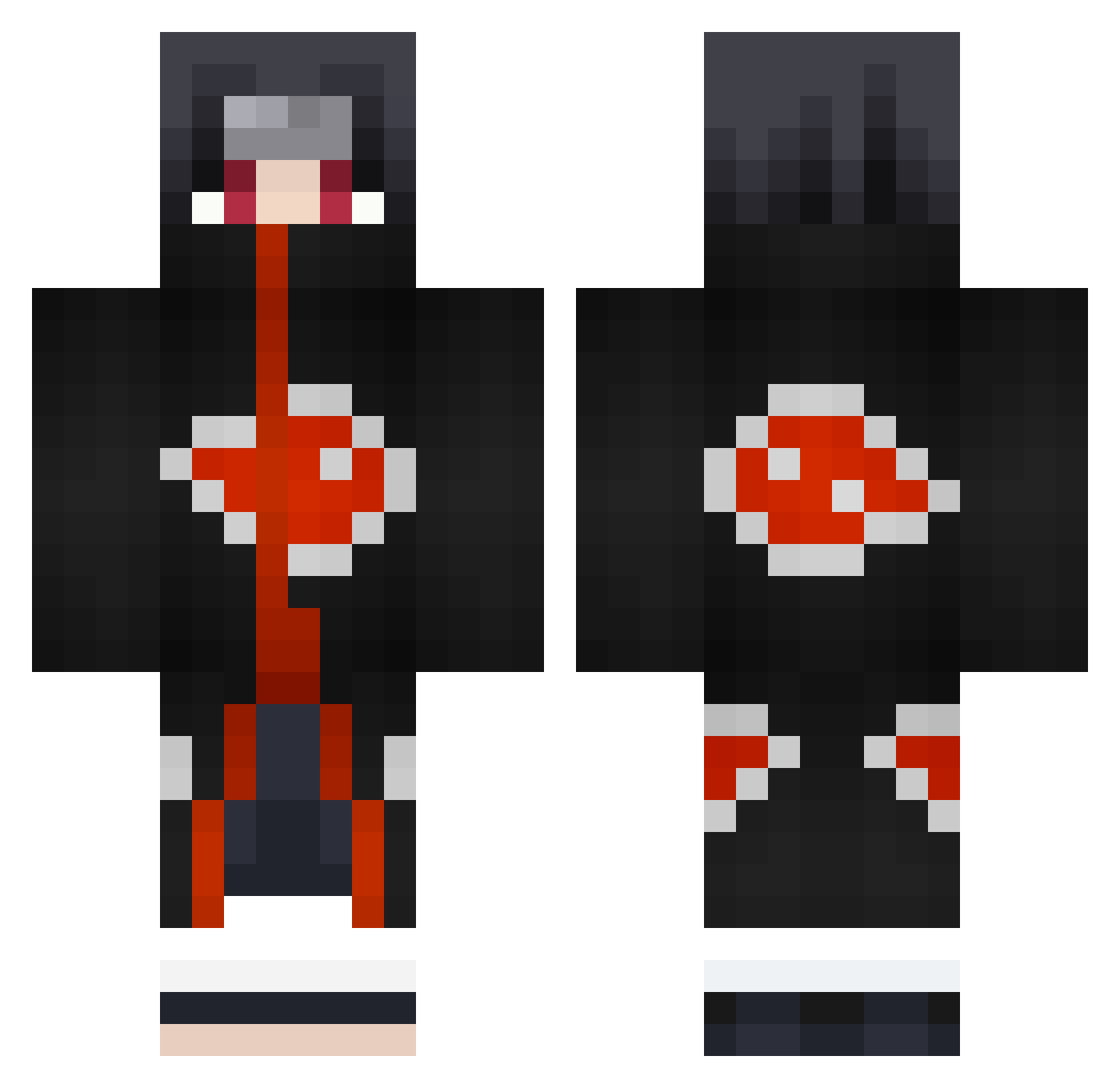 Teostyle101 Minecraft skin, front and back view