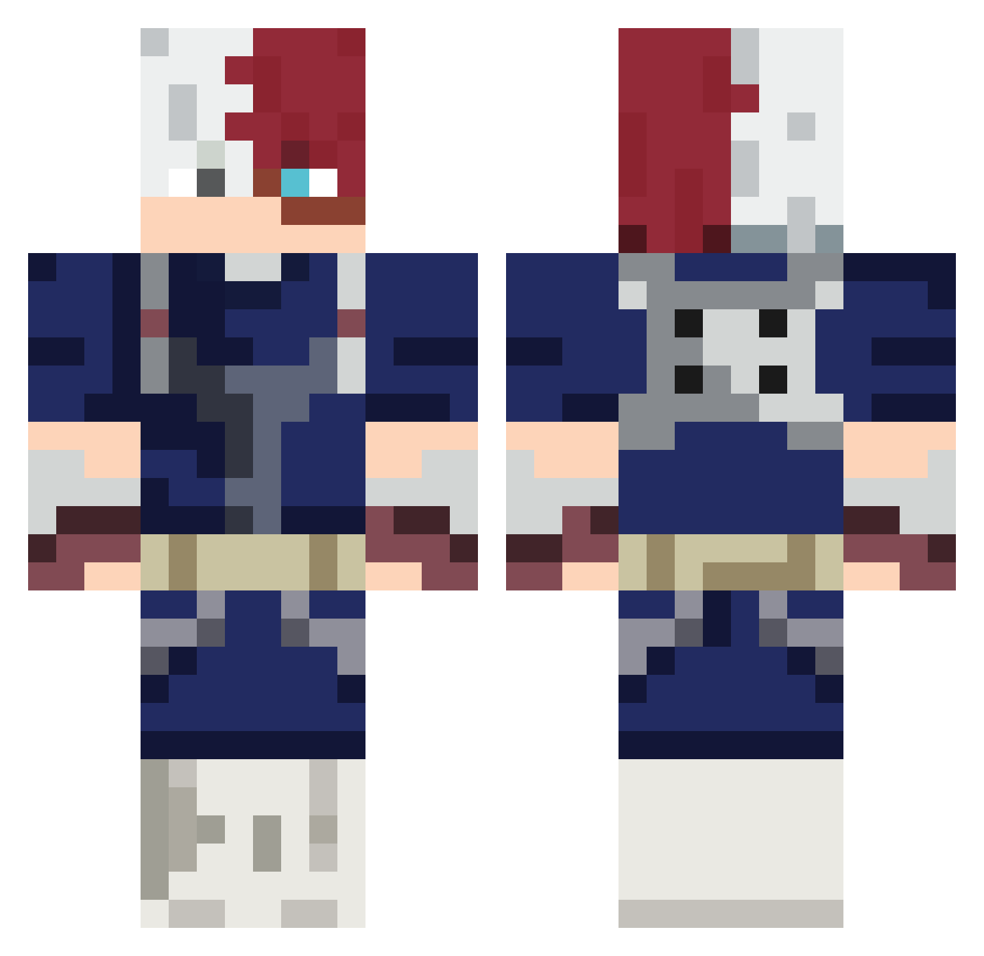 juliaxsl Minecraft skin, front and back view