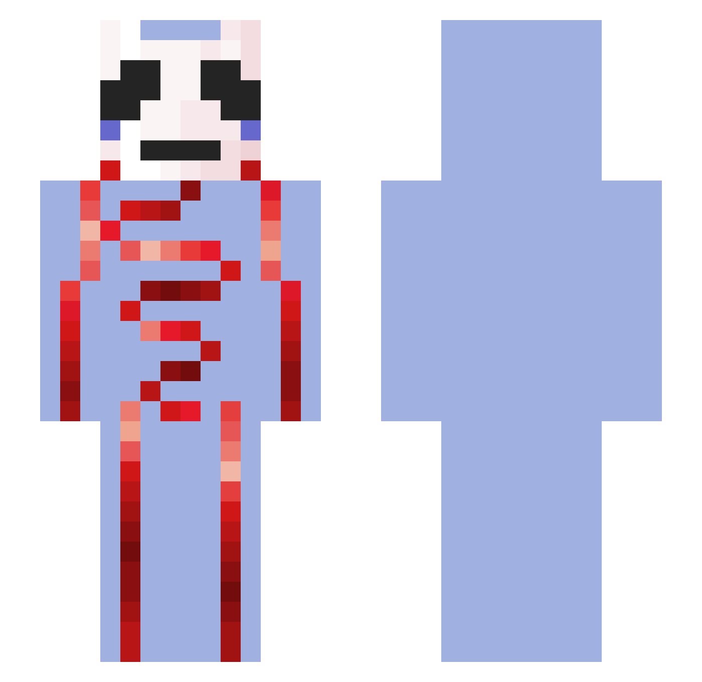 SG123412 Minecraft skin, front and back view