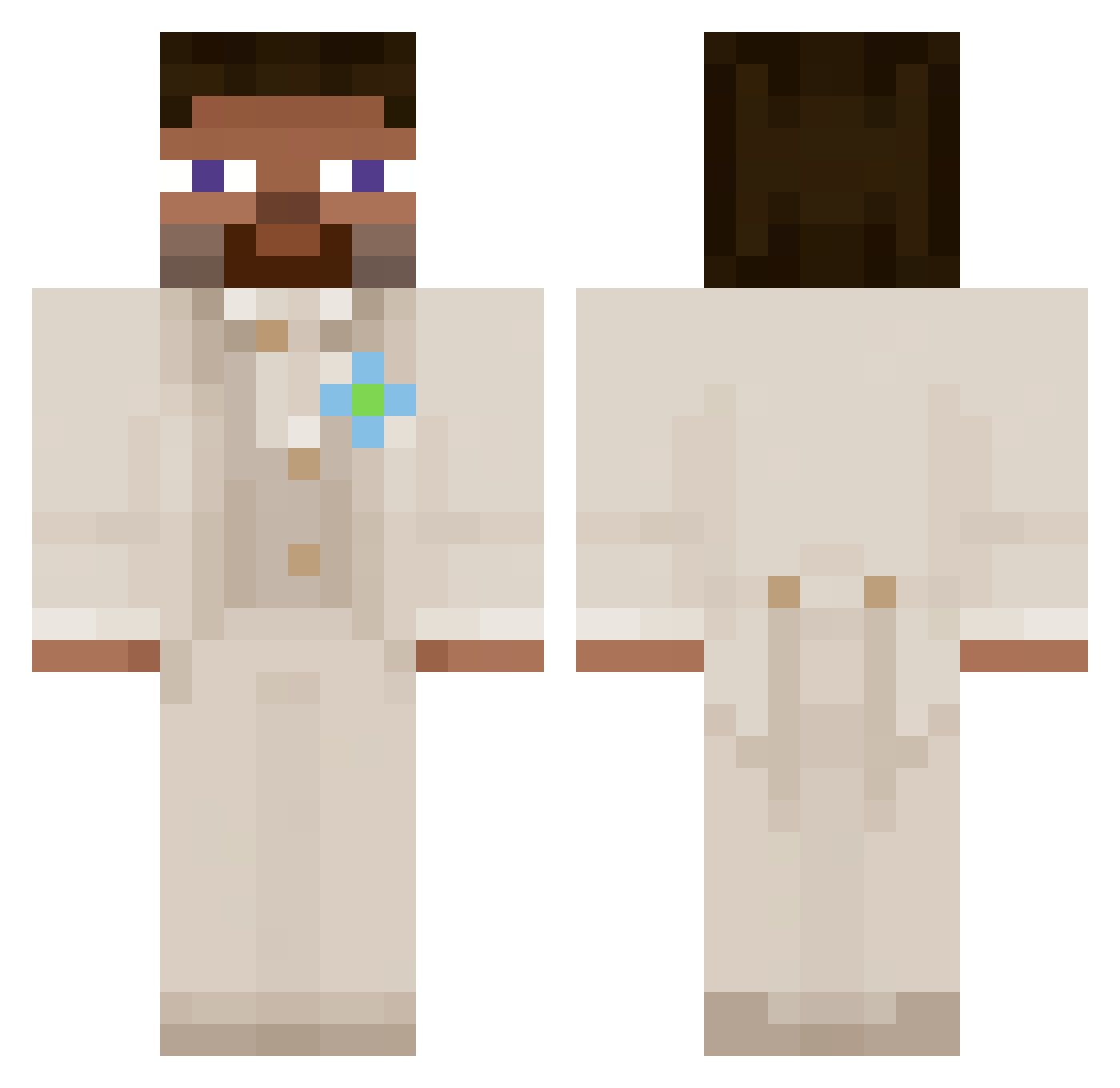Tstorm_ Minecraft skin, front and back view