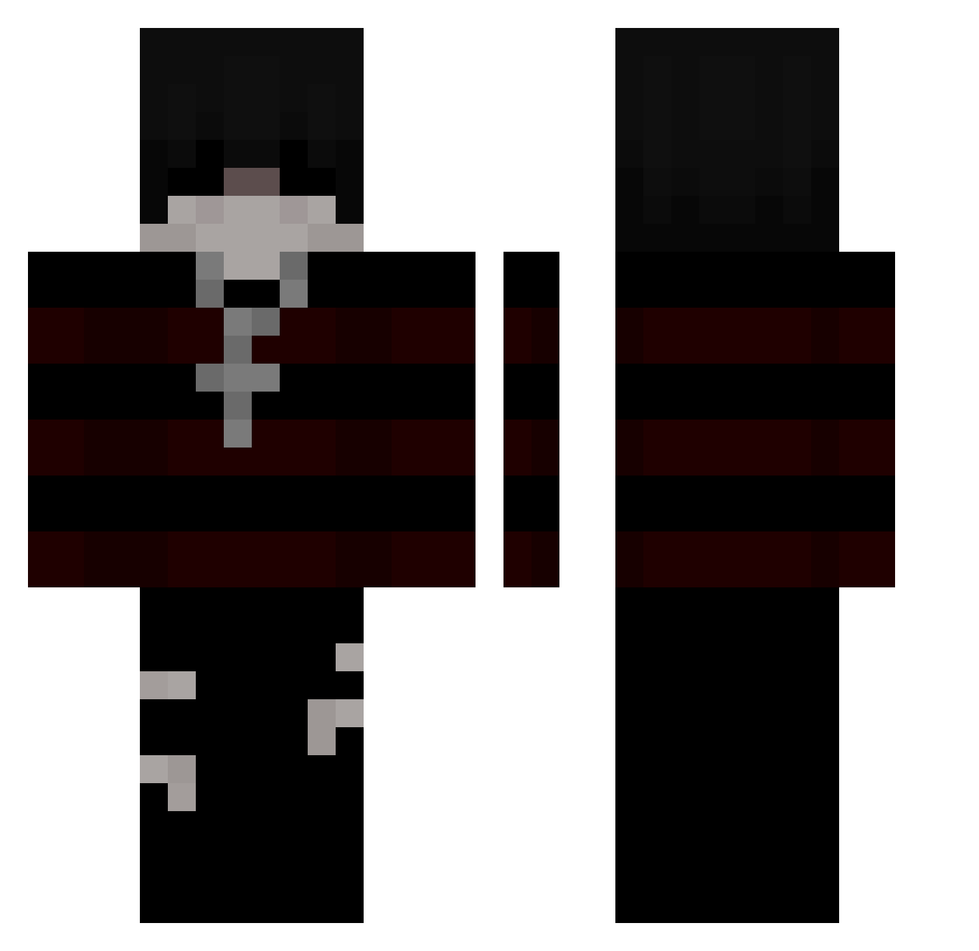 JoseN7v Minecraft skin, front and back view