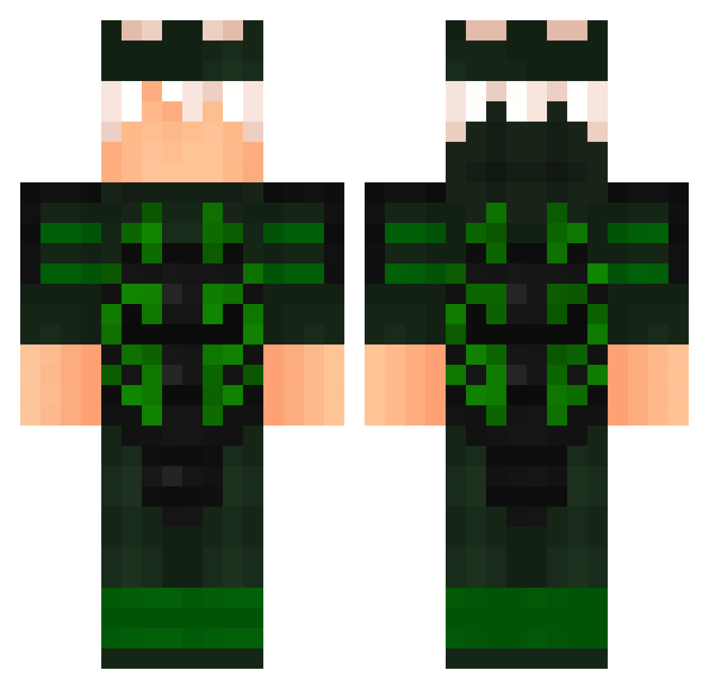 manubru2015 Minecraft skin, front and back view