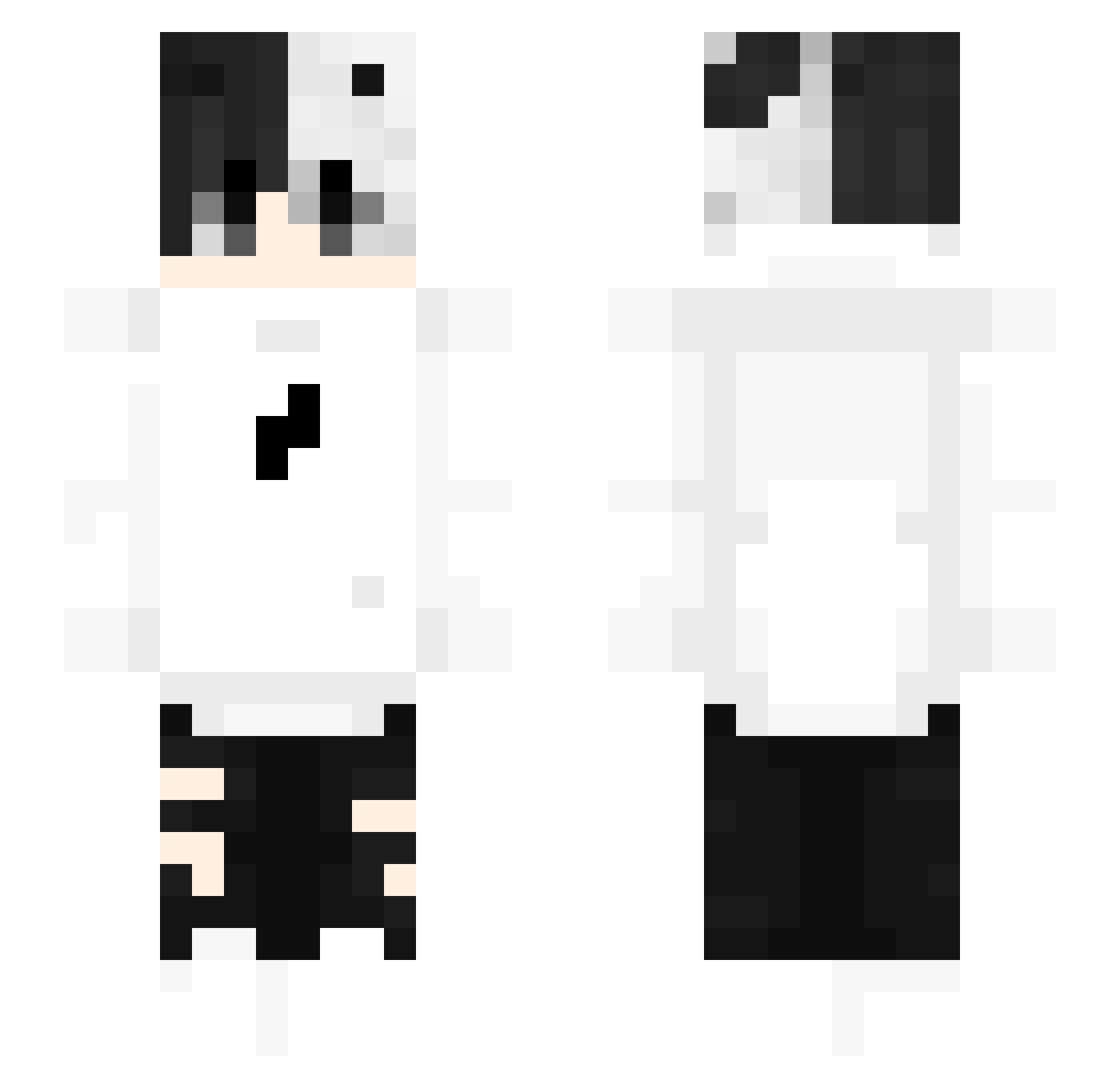 cxxipxt Minecraft skin, front and back view