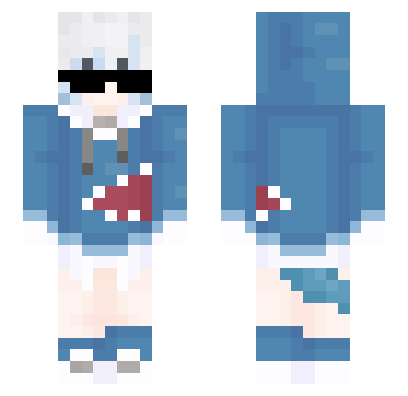 fyrhaj Minecraft skin, front and back view