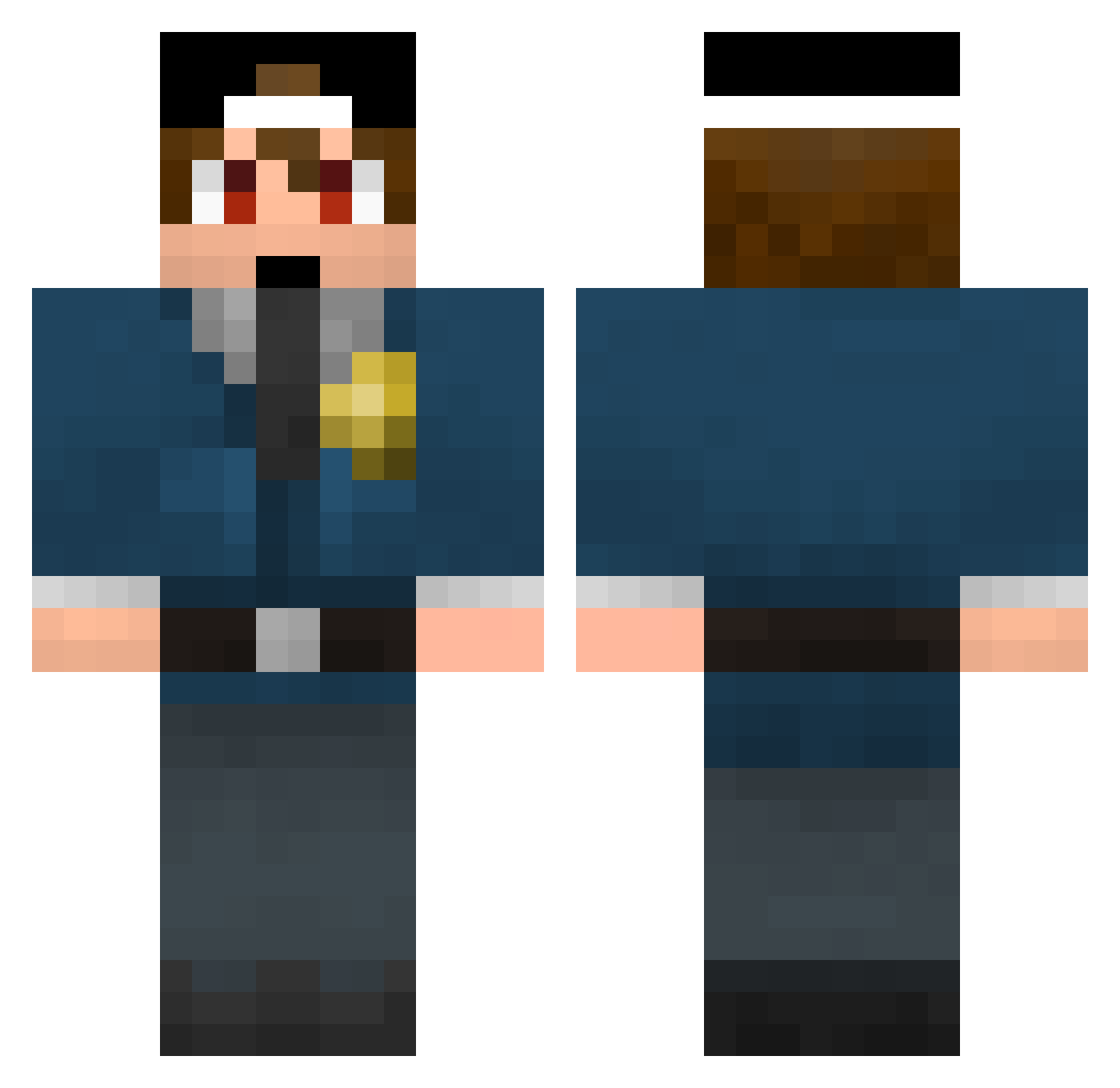Rick_Sanchez9 Minecraft skin, front and back view