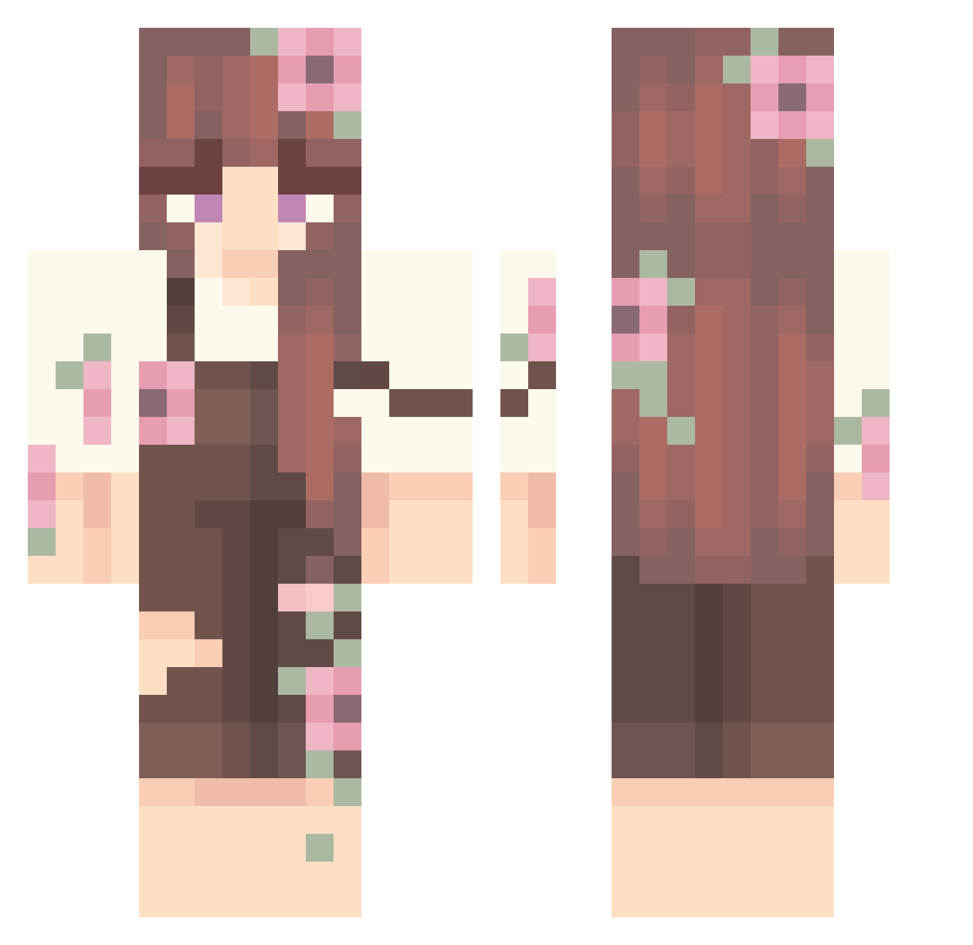 Articorn19 Minecraft skin, front and back view