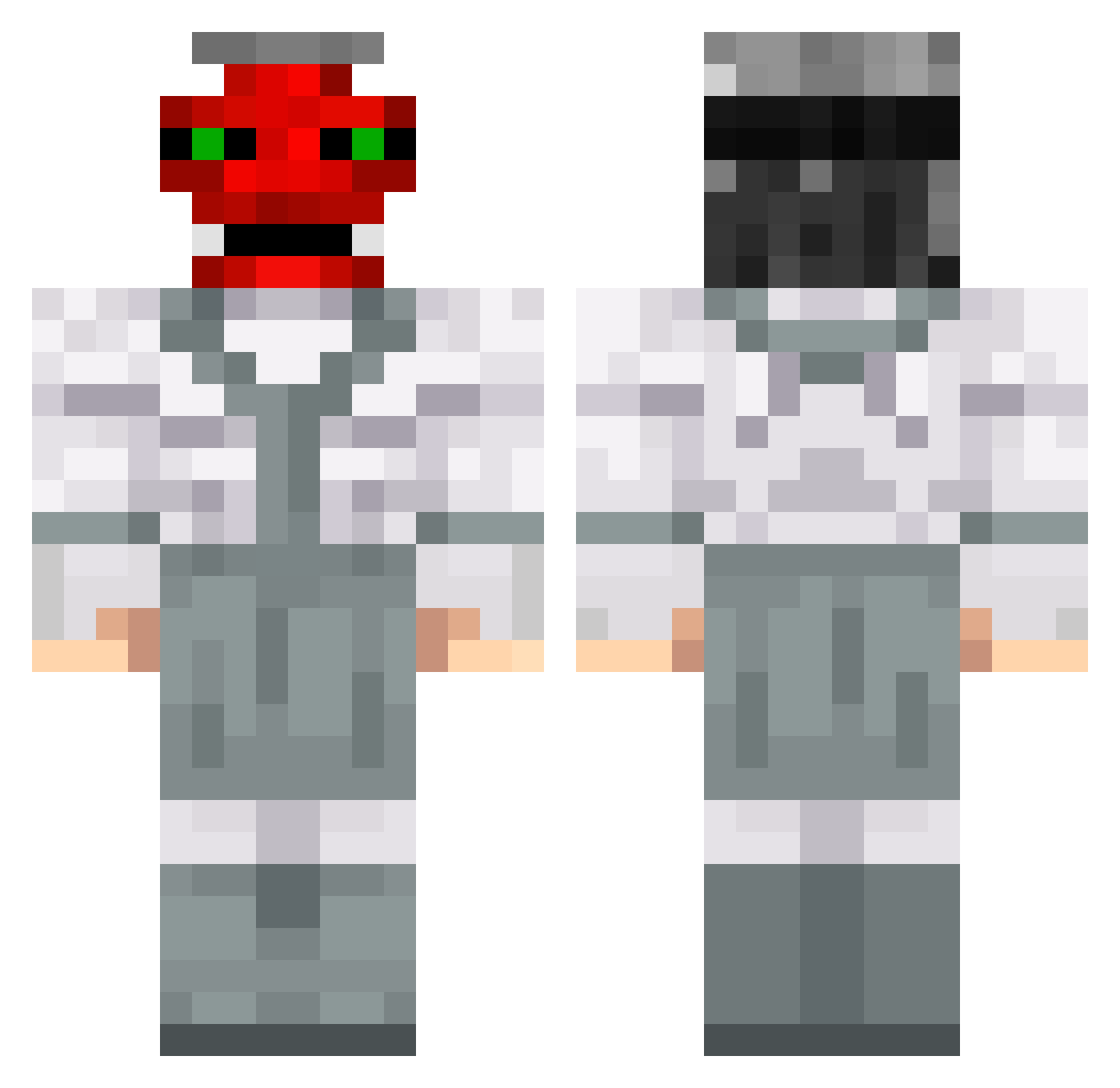 StillOdd Minecraft skin, front and back view