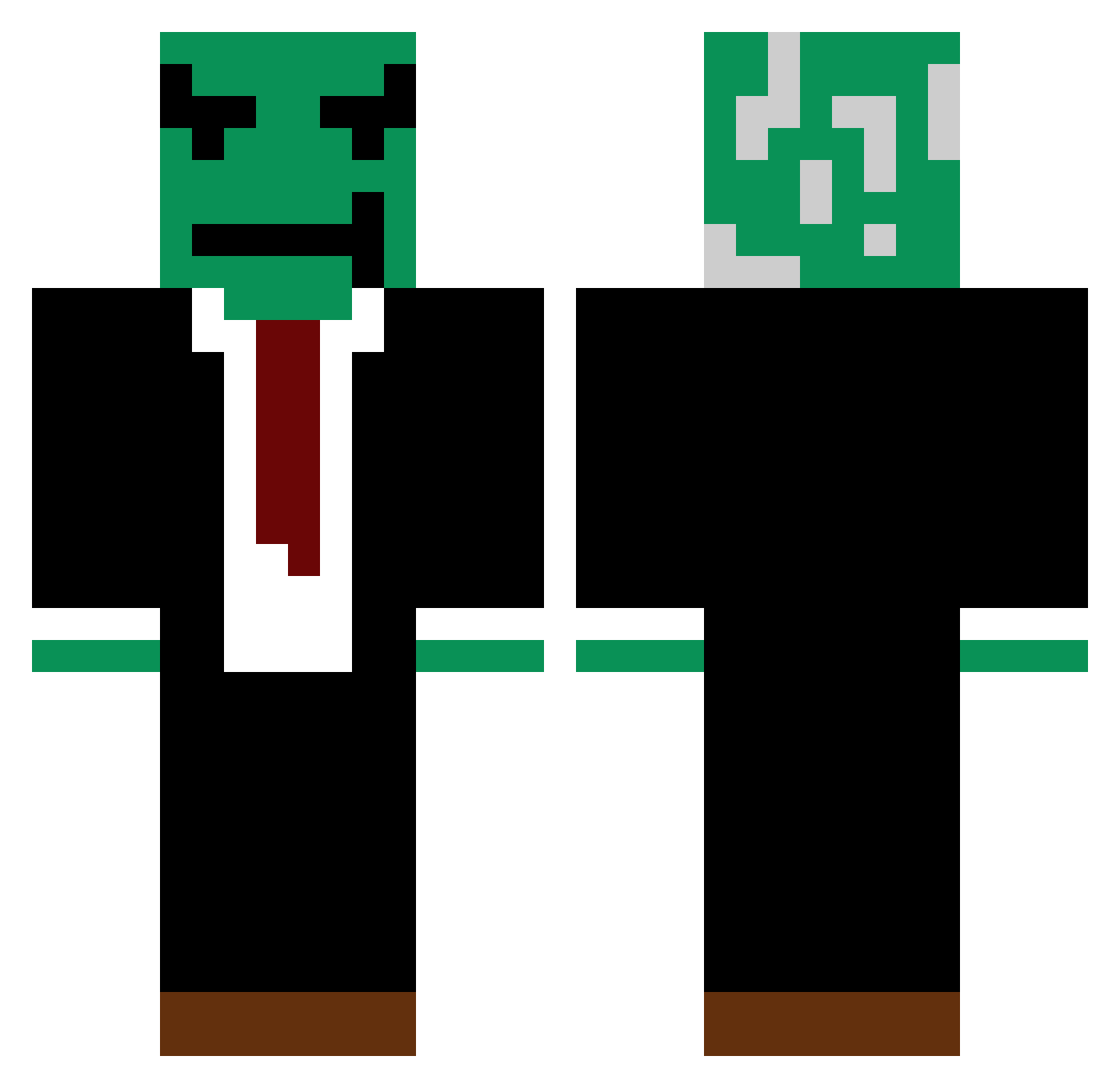 duckdude2002 Minecraft skin, front and back view
