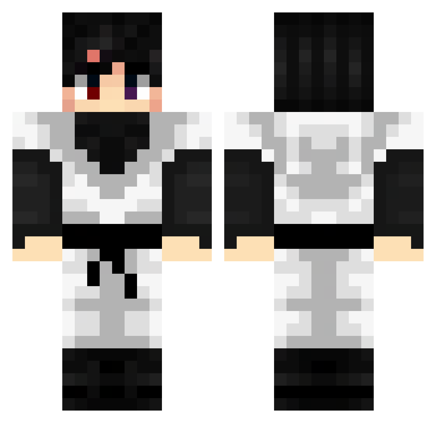 DefecadorMasivo Minecraft skin, front and back view