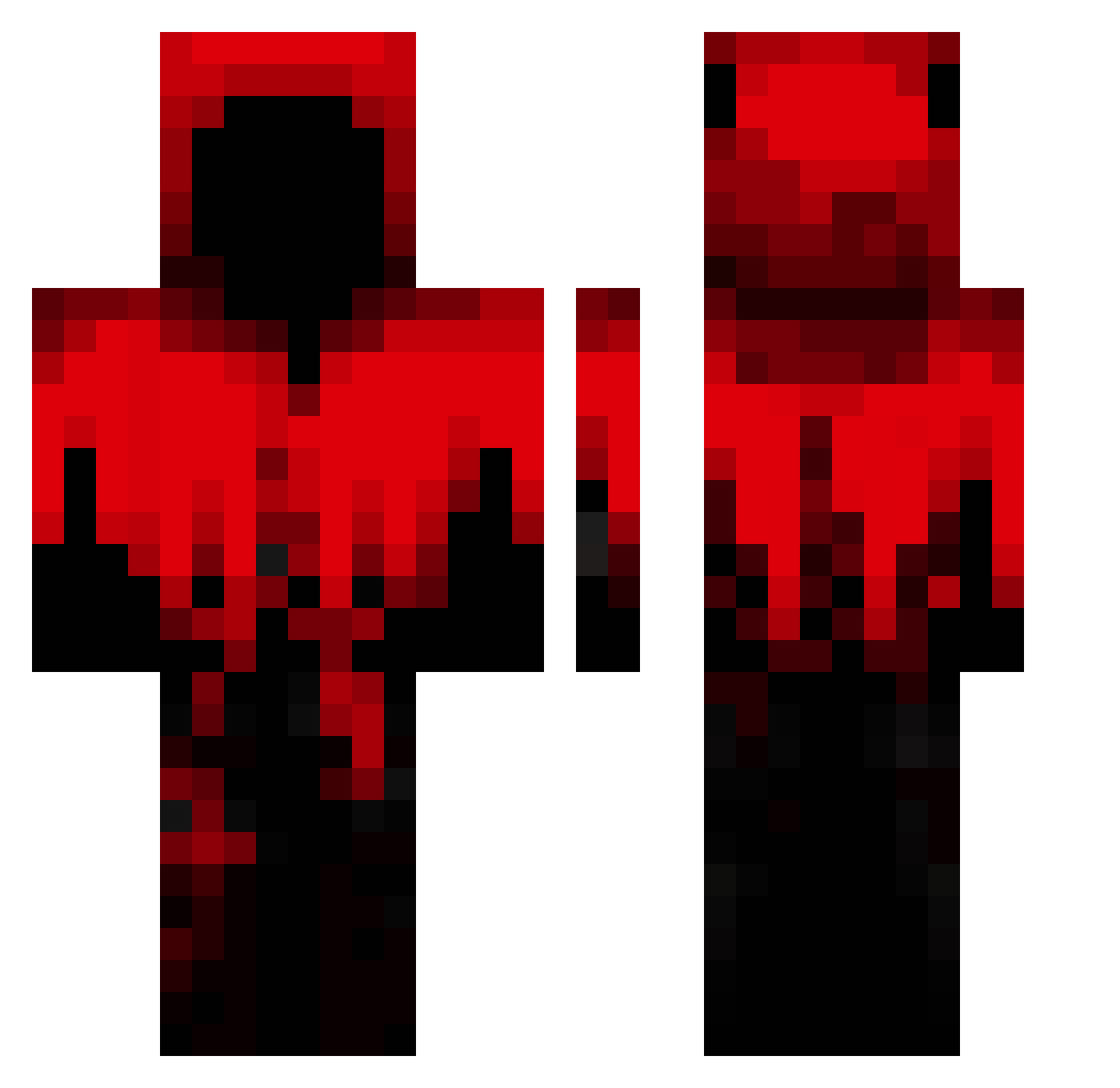 Severance_MC Minecraft skin, front and back view
