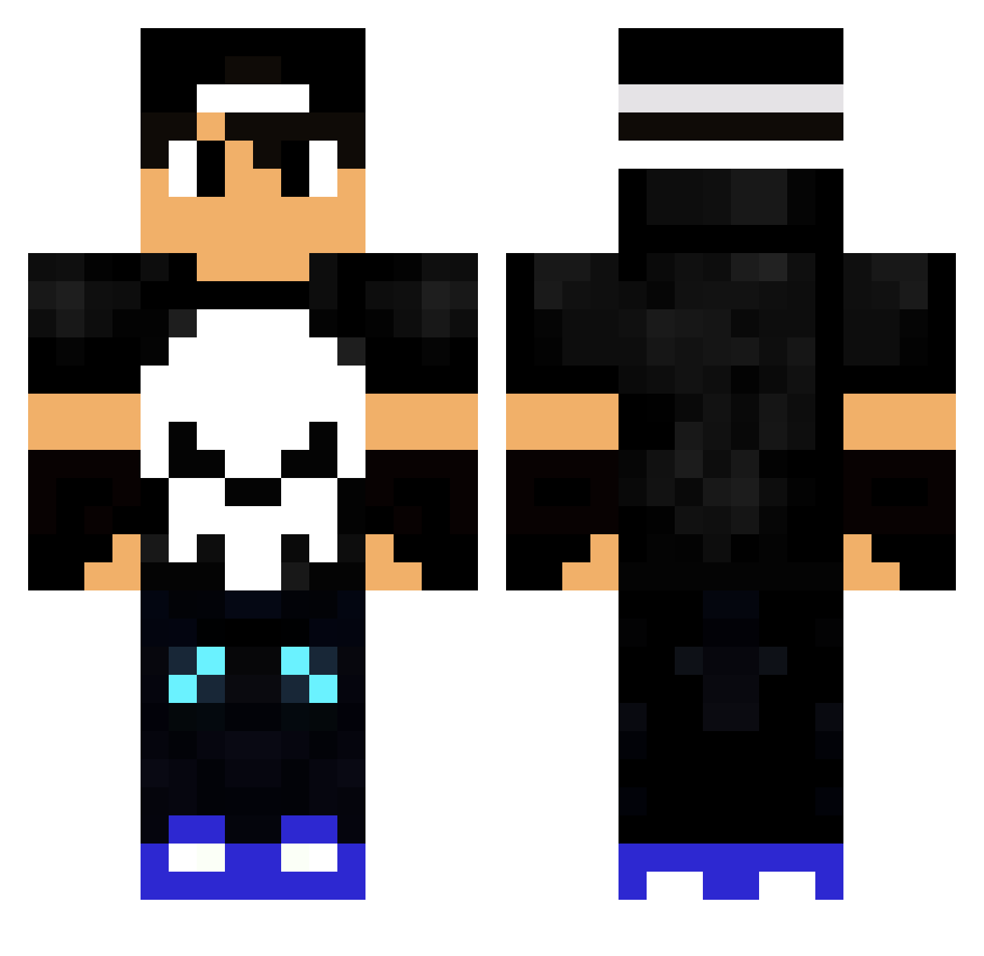 PH_Koph Minecraft skin, front and back view