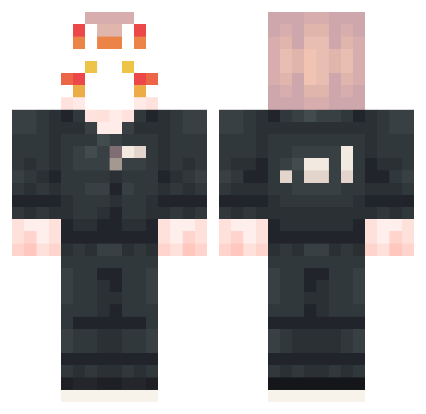 4142S2 Minecraft skin, front and back view