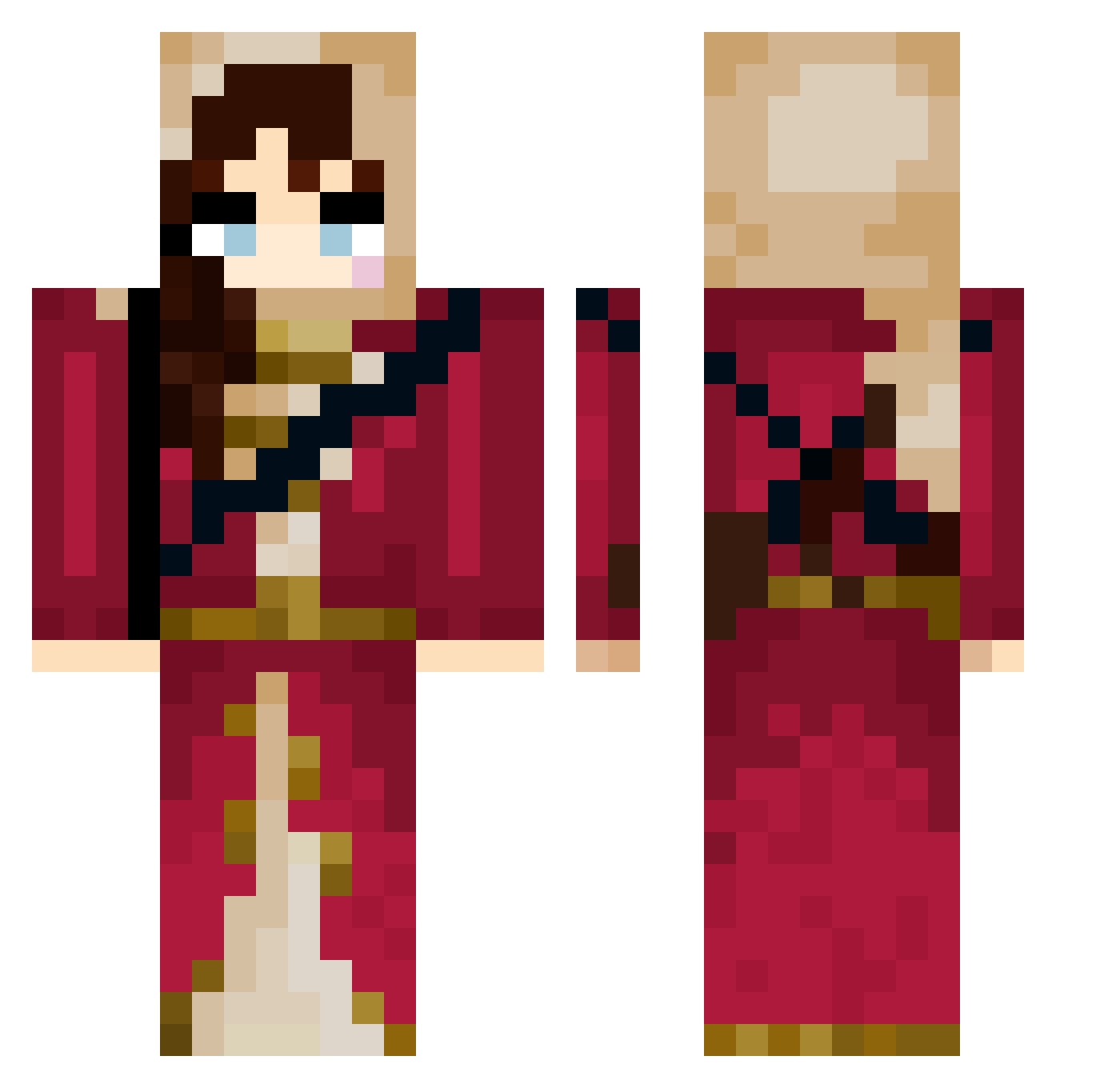 epicboysaid Minecraft skin, front and back view