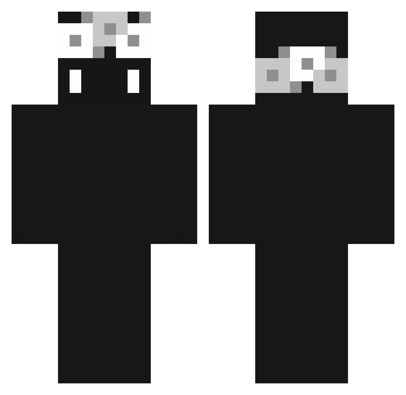 NeoGodGamer Minecraft skin, front and back view