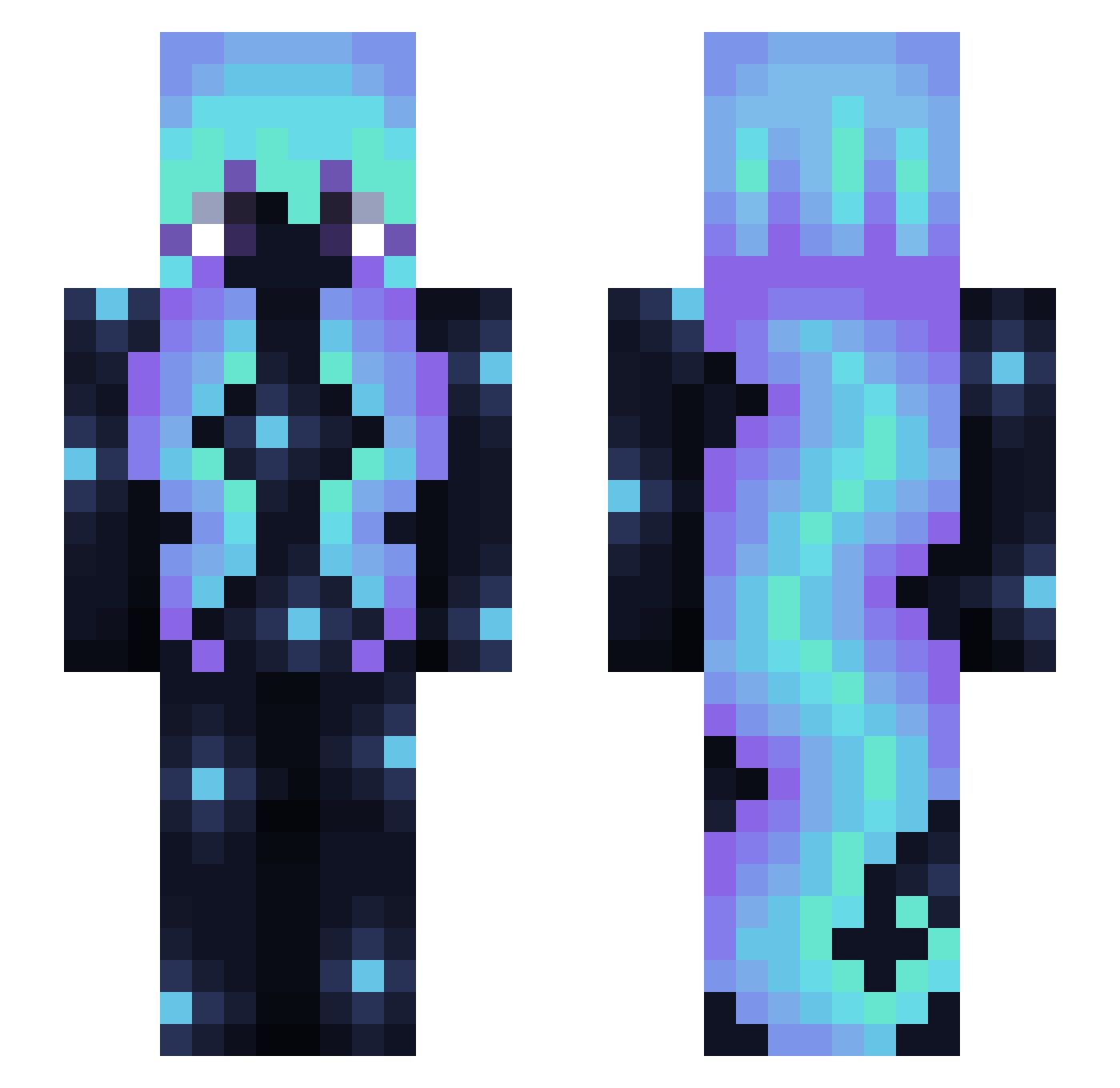 eldritchcabbages Minecraft skin, front and back view