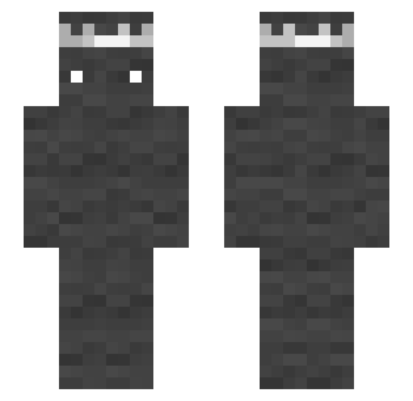 saberyne Minecraft skin, front and back view