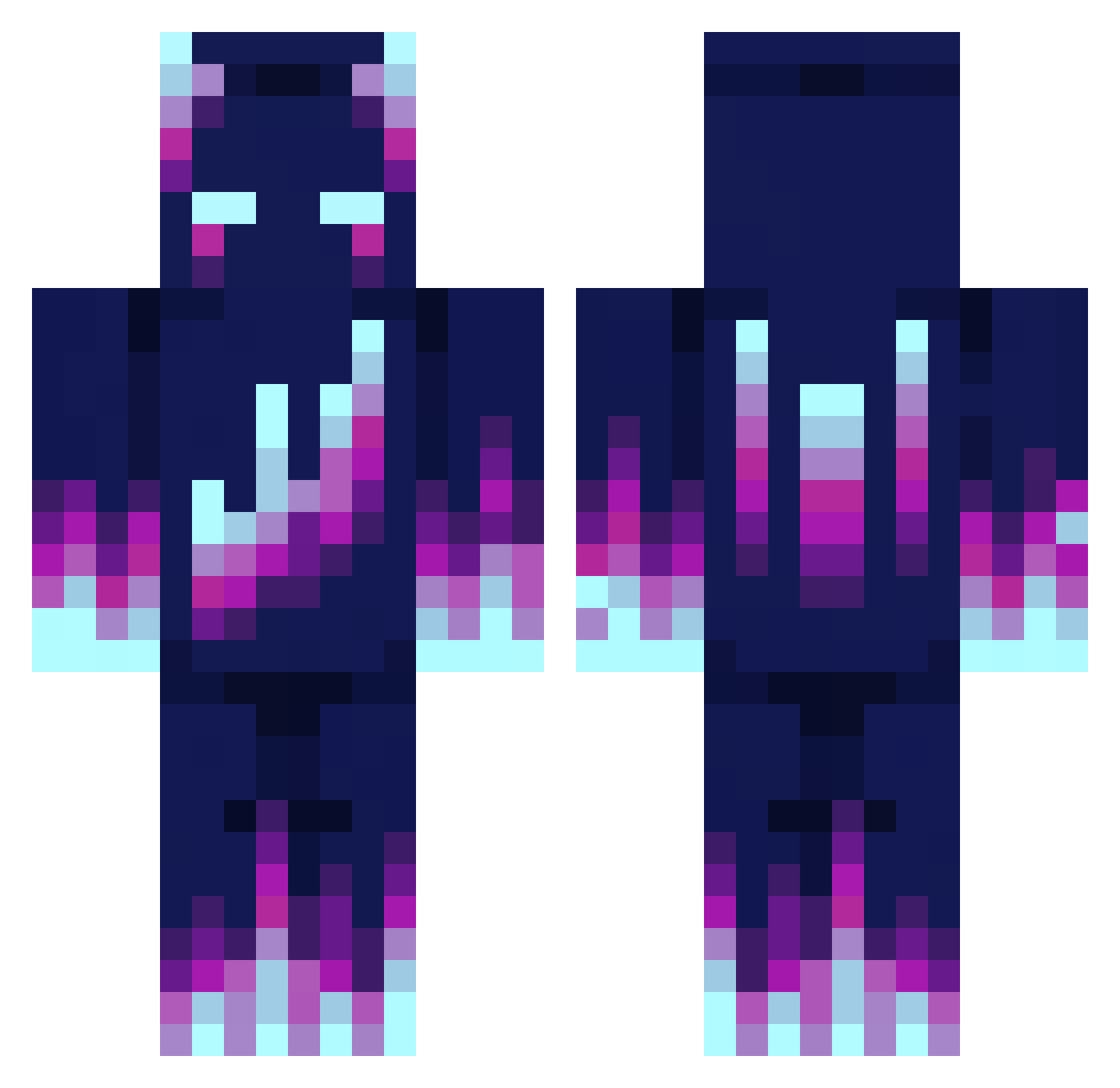 NexoV_ Minecraft skin, front and back view