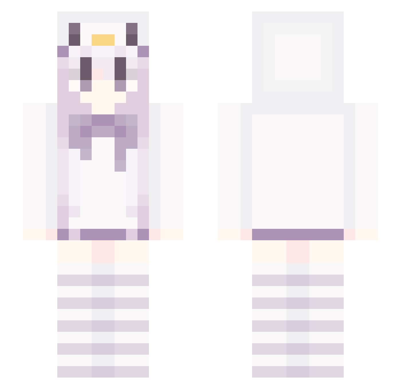 snajpgamingcz Minecraft skin, front and back view