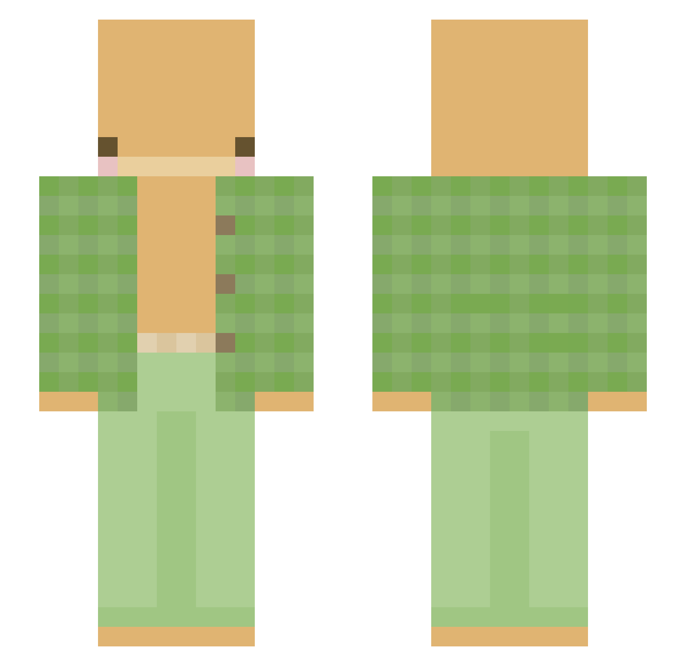 TrippyToad__ Minecraft skin, front and back view
