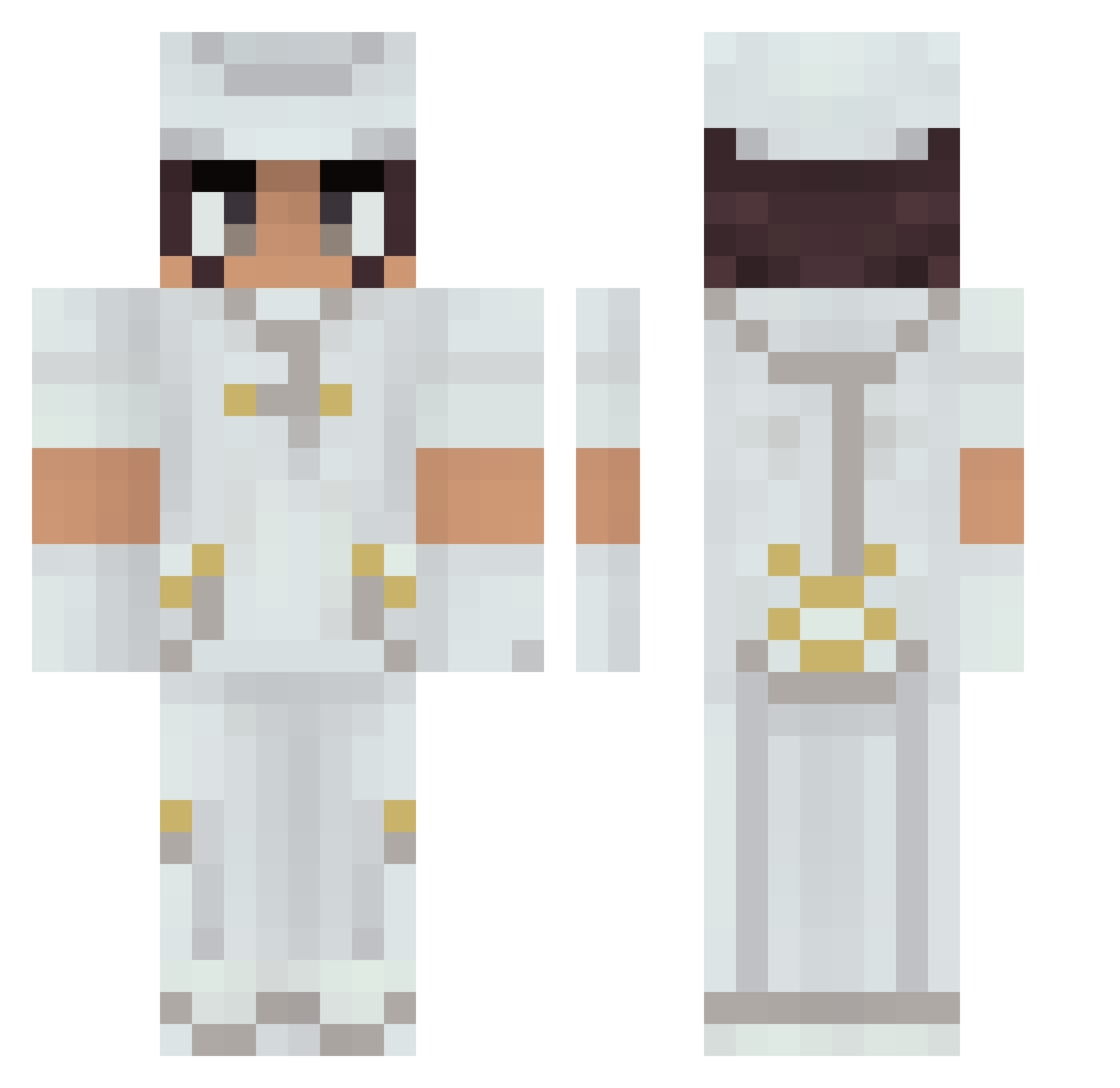 Johnson310 Minecraft skin, front and back view