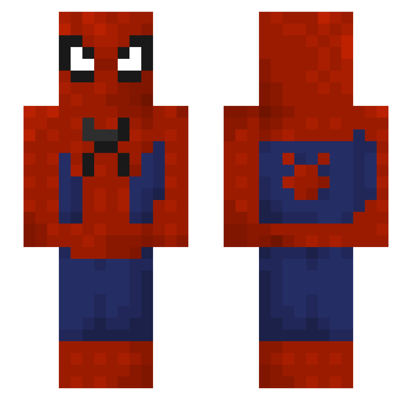 Angel978 Minecraft skin, front and back view
