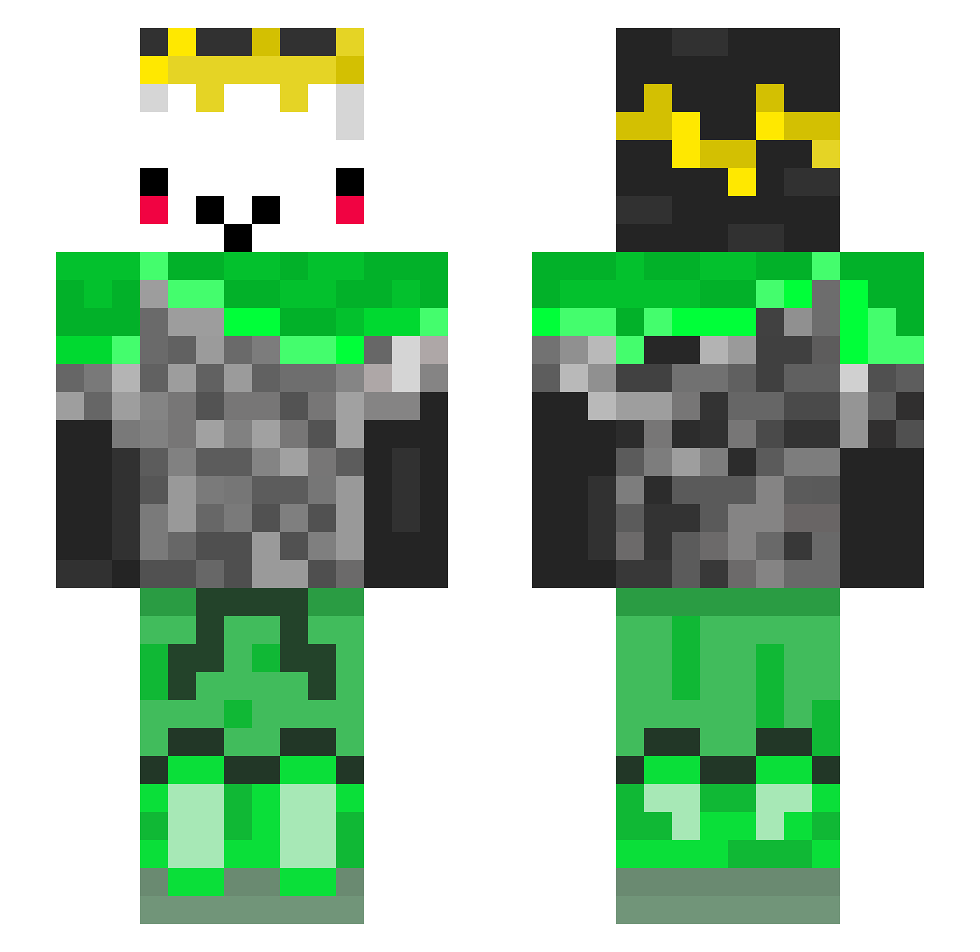 sog282 Minecraft skin, front and back view