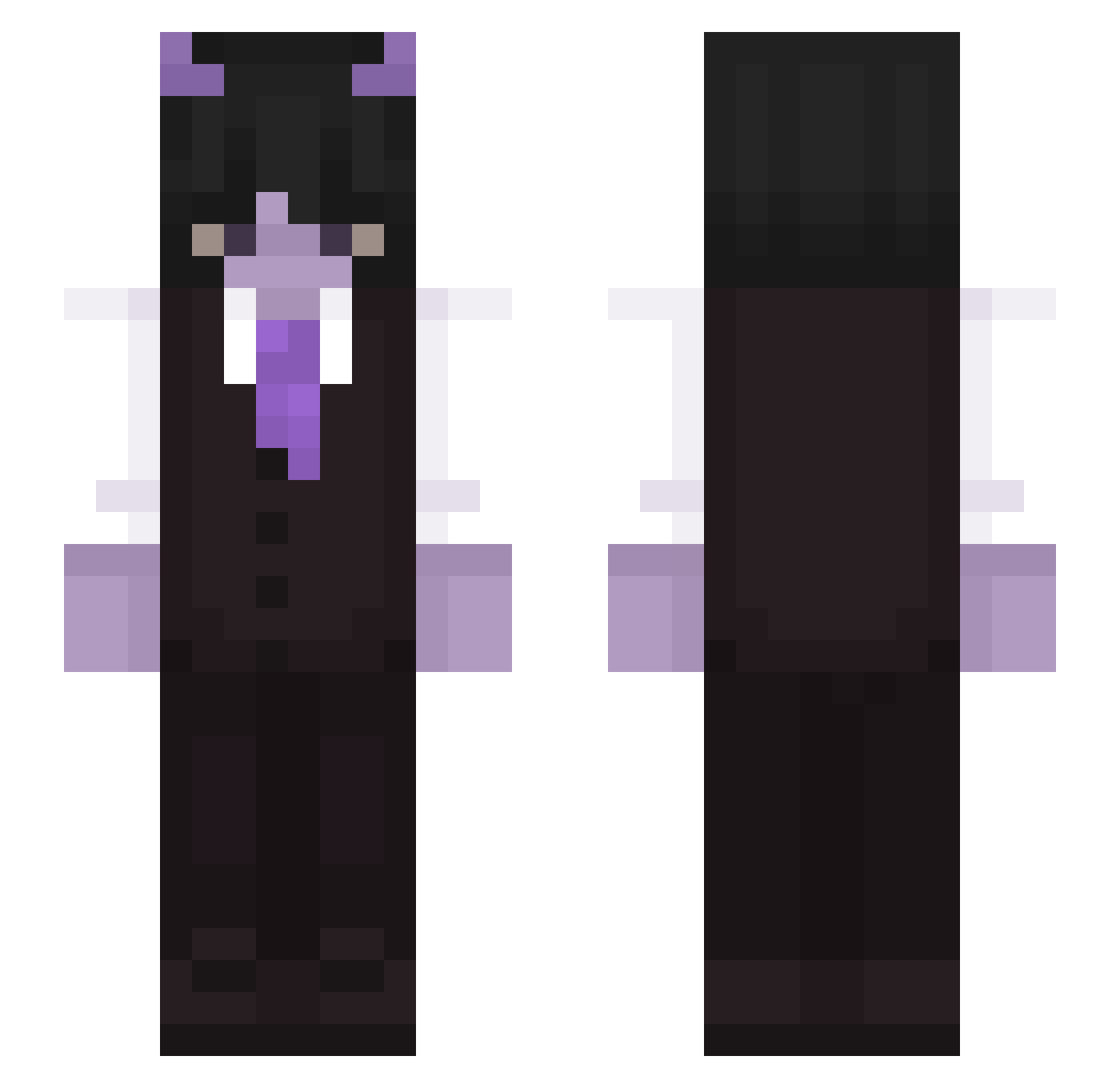 __Stultus__ Minecraft skin, front and back view