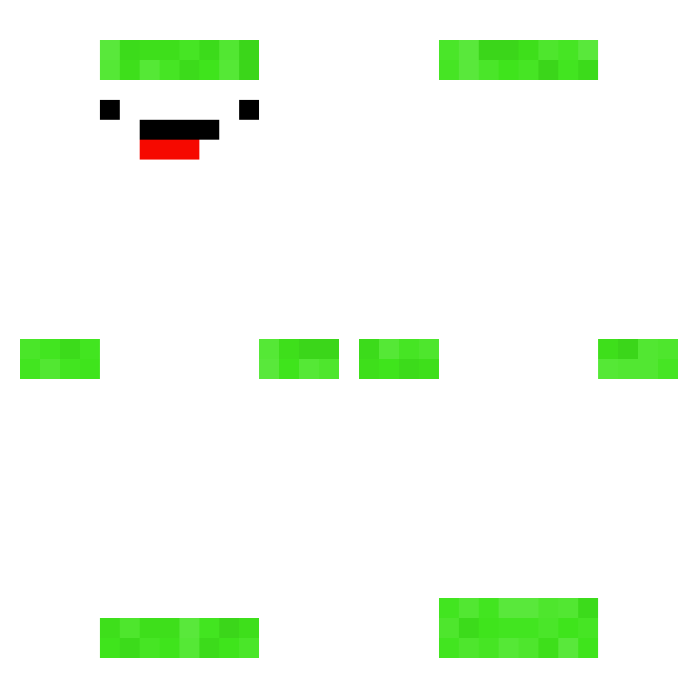 Fastry Minecraft skin, front and back view
