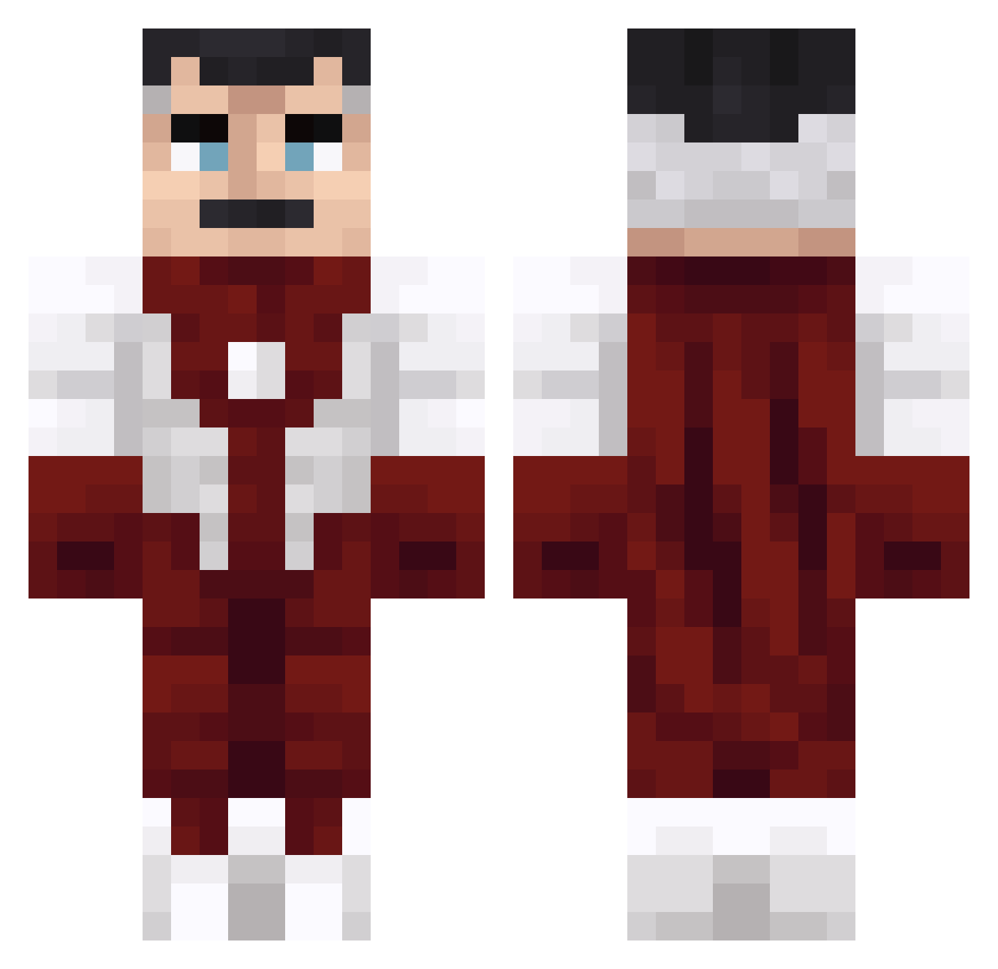 wshCamus Minecraft skin, front and back view