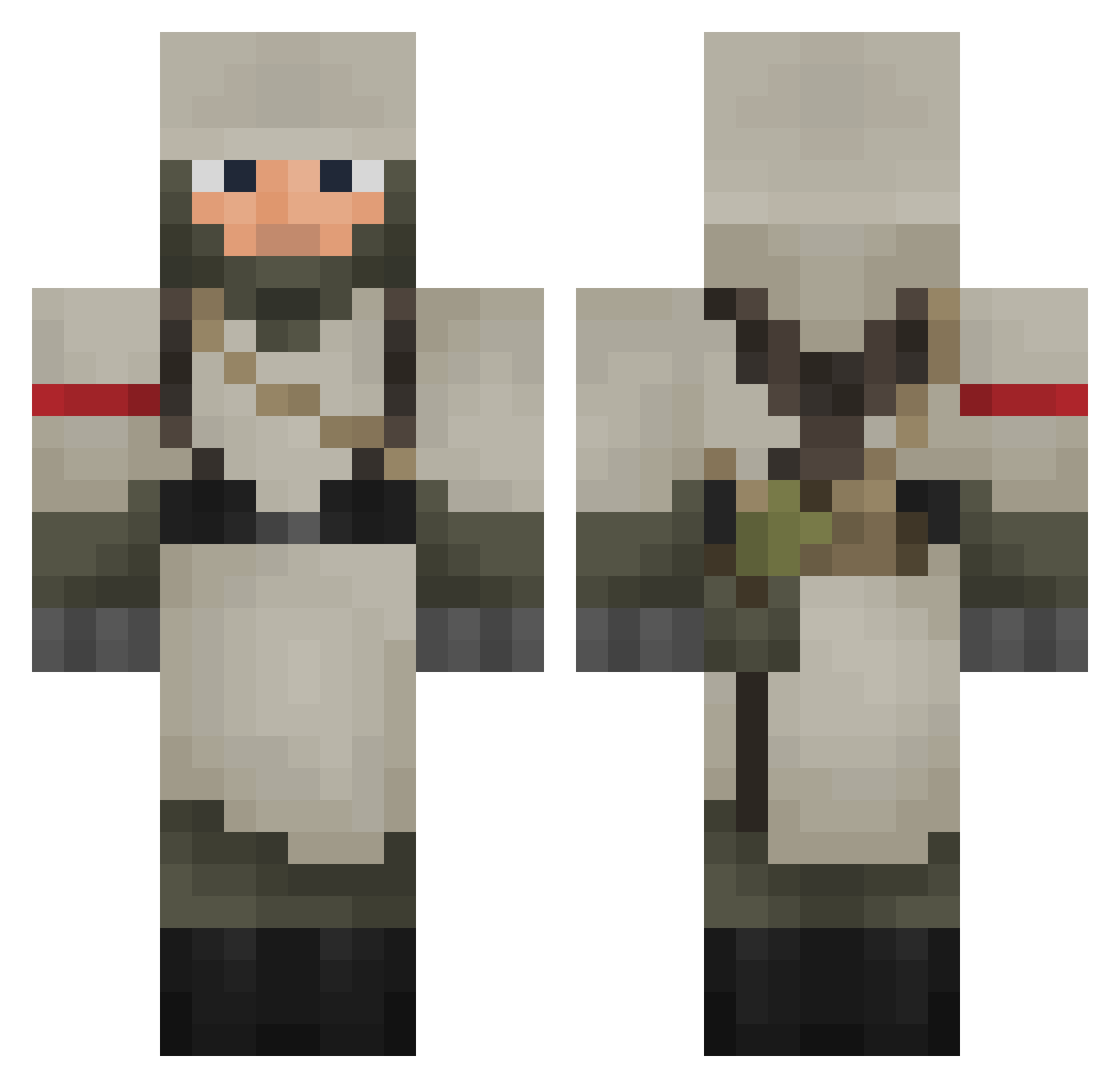 chronicallymenta Minecraft skin, front and back view