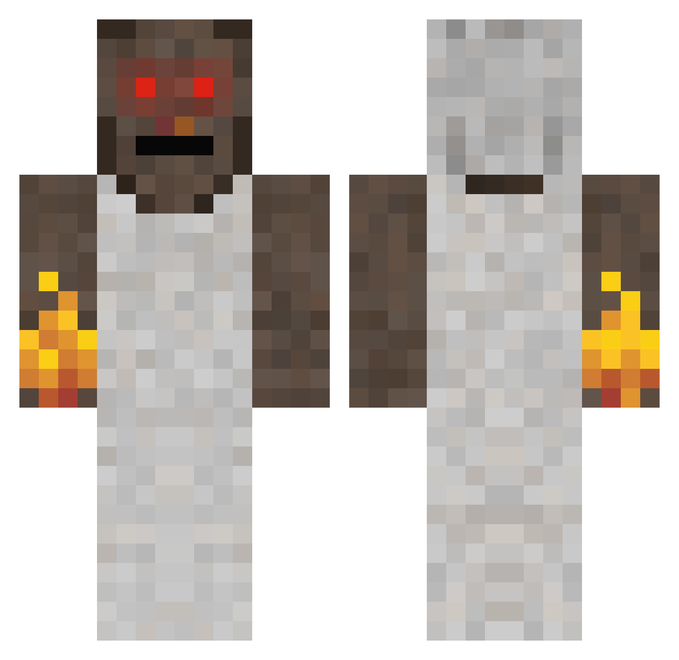 granny_1 Minecraft skin, front and back view