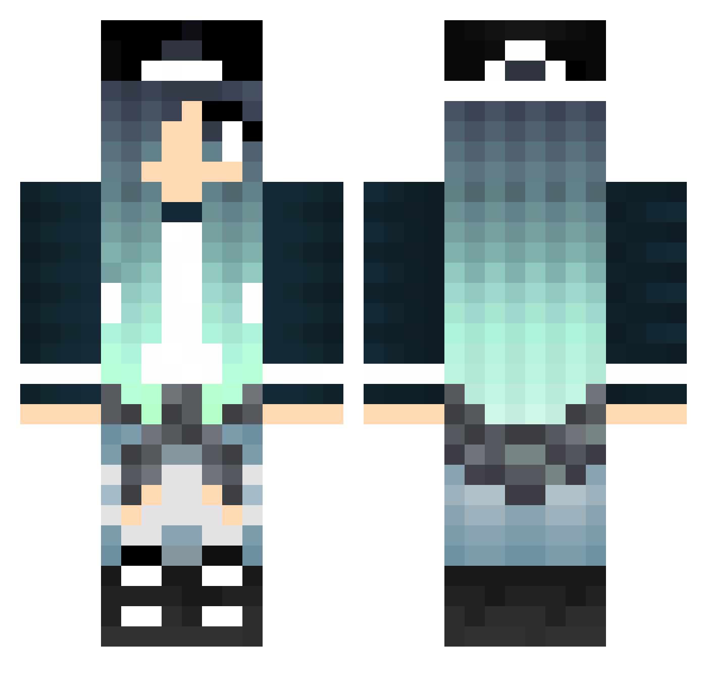 Kindary Minecraft skin, front and back view
