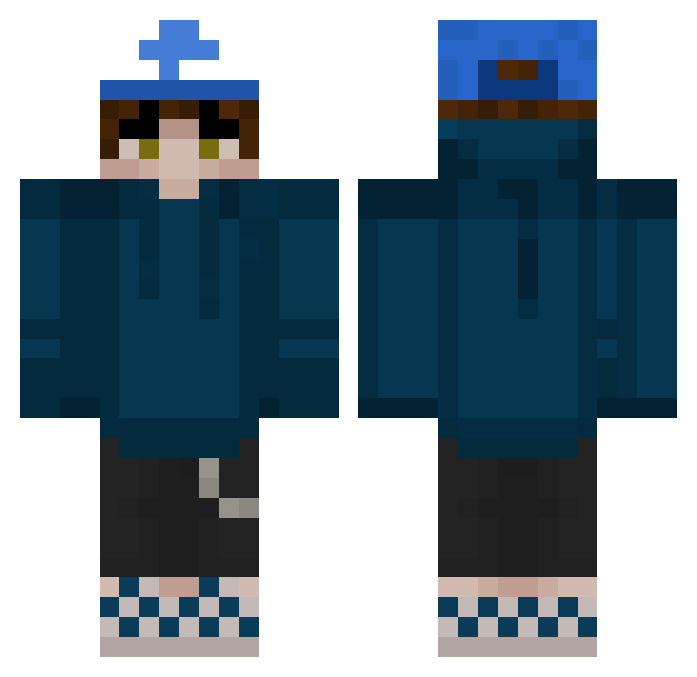 willyrich2004 Minecraft skin, front and back view