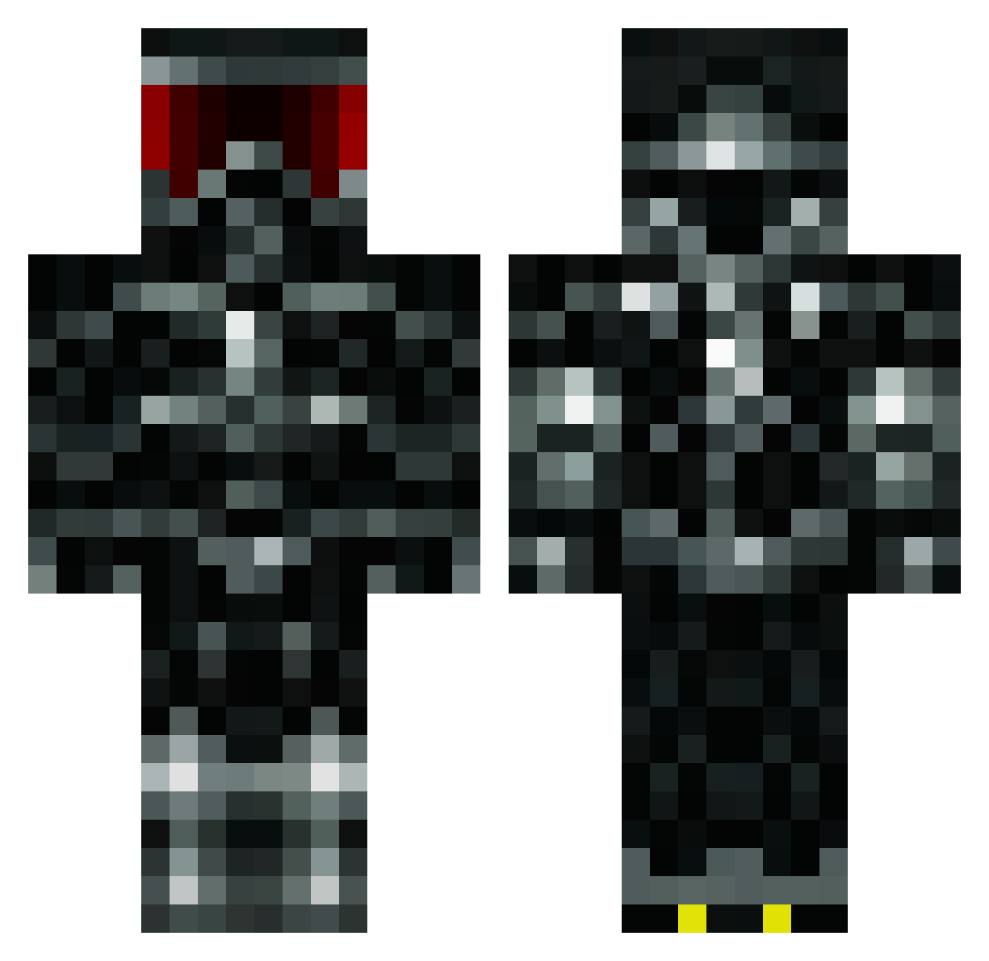 Gargus_MarkusX01 Minecraft skin, front and back view