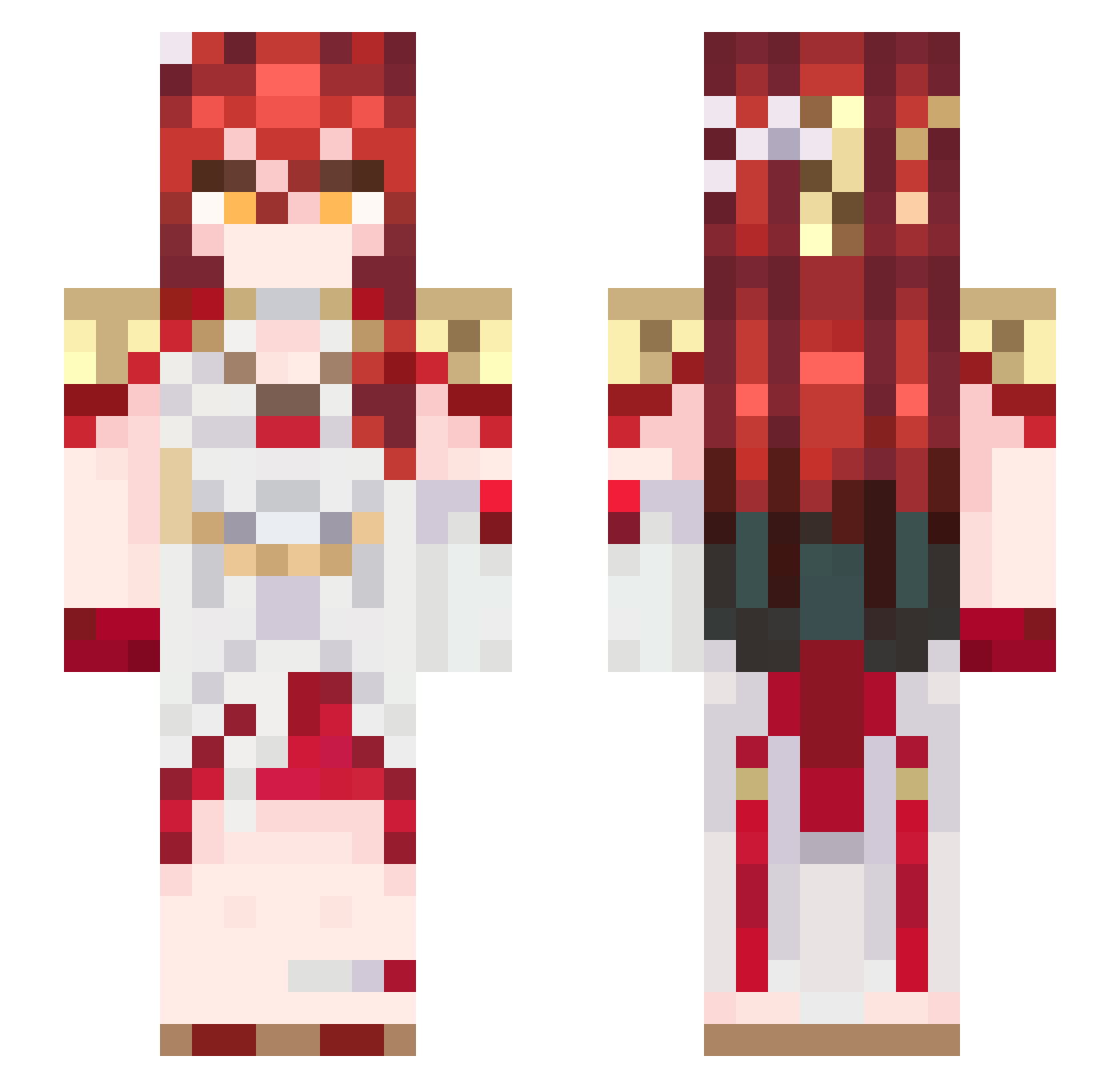 jorbynnn Minecraft skin, front and back view