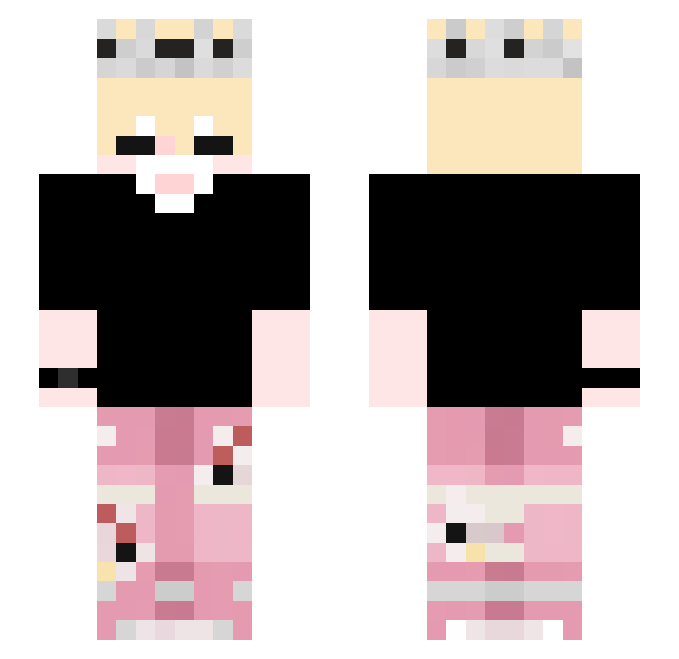 iRiio_ Minecraft skin, front and back view