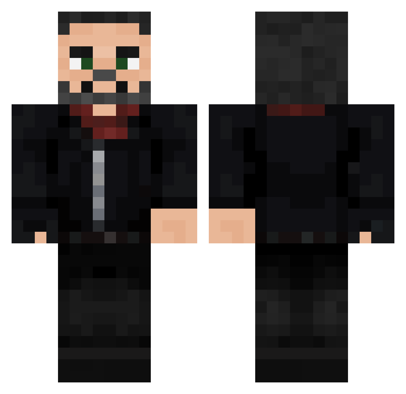 NikolaiBelinski1 Minecraft skin, front and back view